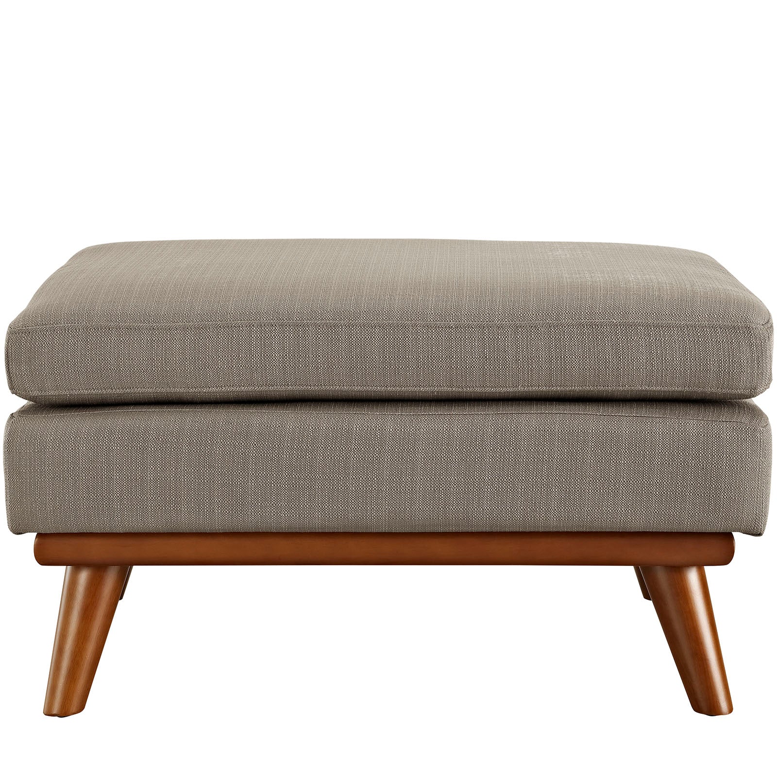 Modway Ottomans & Stools - Engage Upholstered Fabric Ottoman Granite