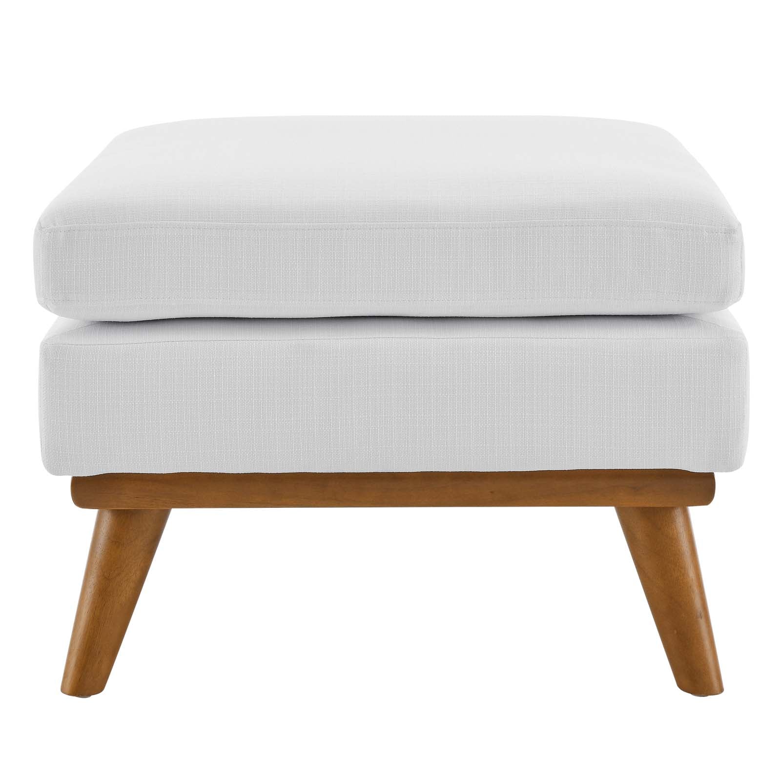 Modway Ottomans & Stools - Engage Upholstered Fabric Ottoman White