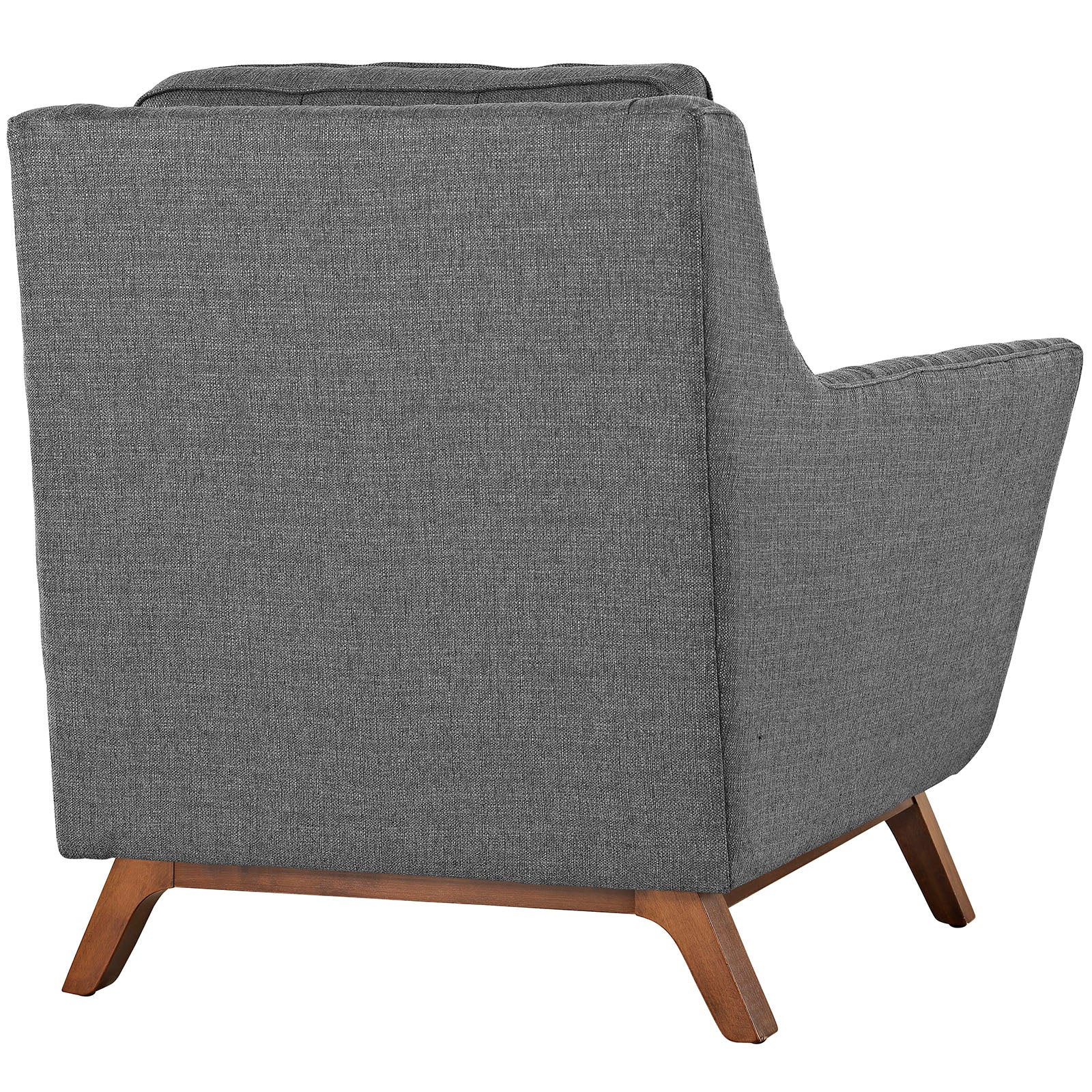 Modway Accent Chairs - Beguile Upholstered Fabric Armchair Gray