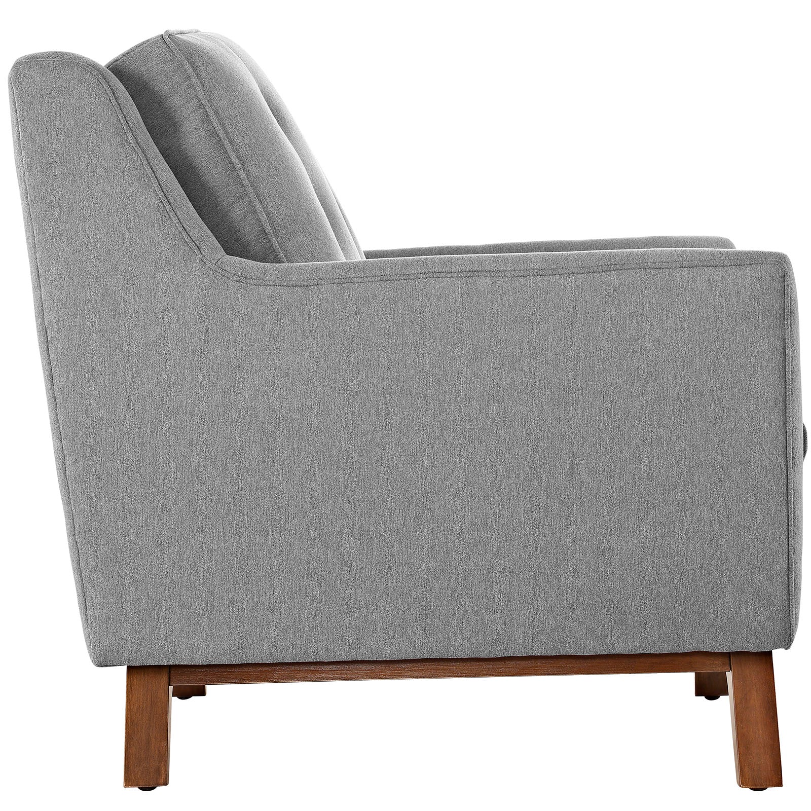 Modway Loveseats - Beguile Upholstered Fabric Loveseat Expectation Gray