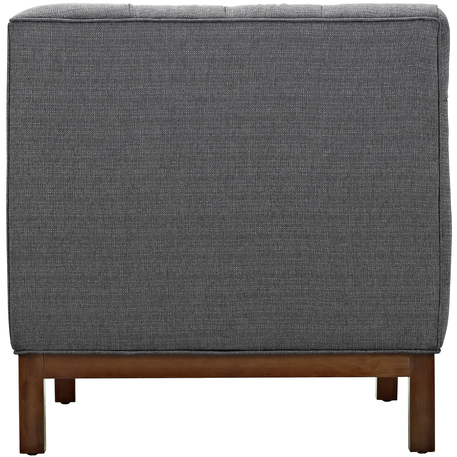 Modway Chairs - Panache Upholstered Fabric Armchair Gray