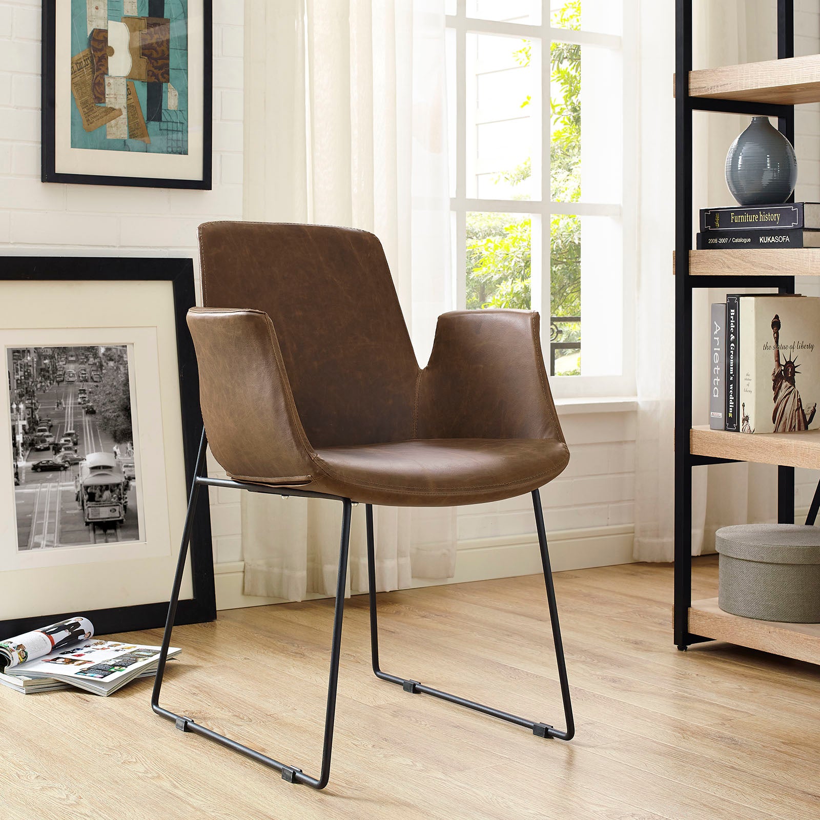 Modway Dining Chairs - Aloft Dining Armchair Brown