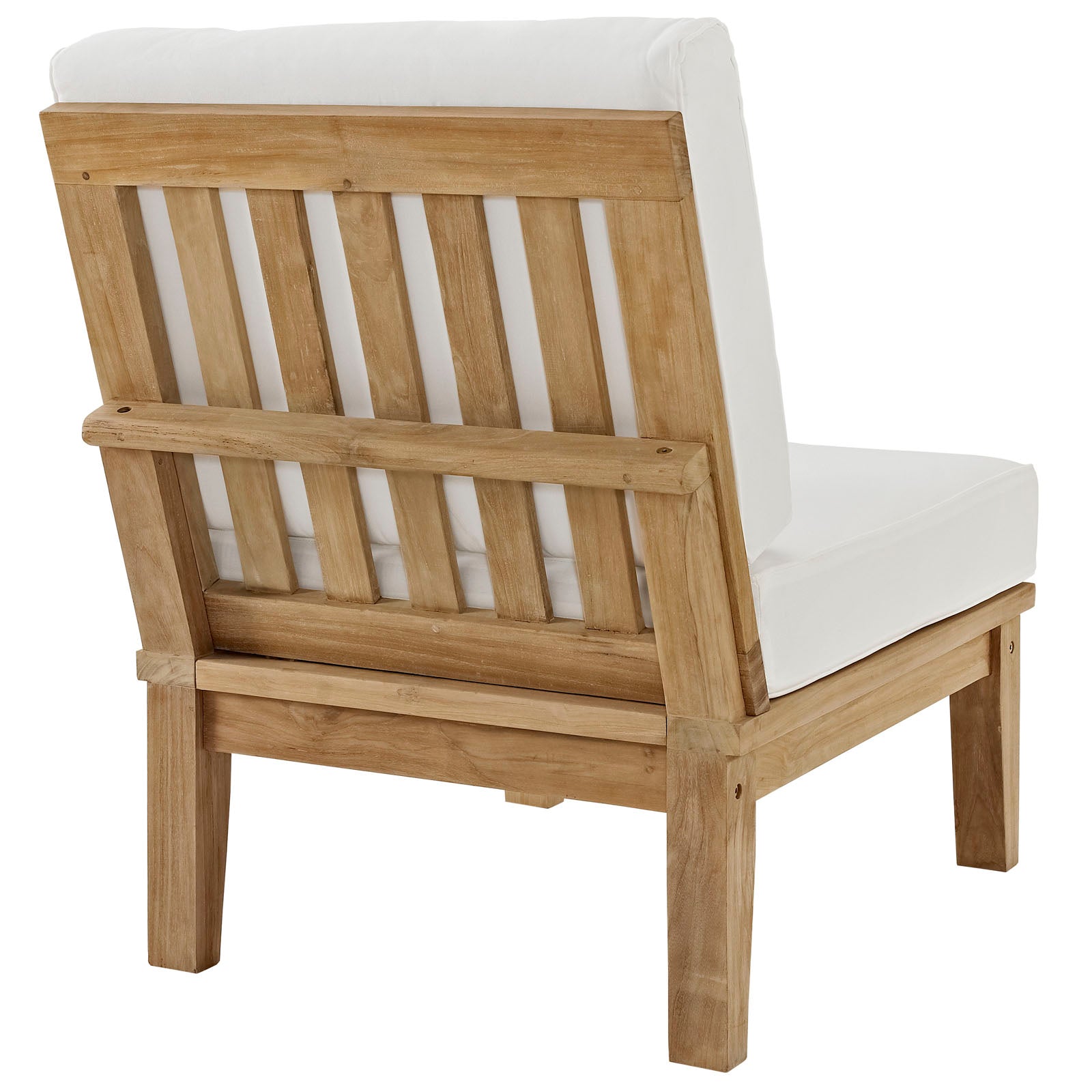 Modway Outdoor Chairs - Marina 2 Piece Outdoor 31.5"D Patio Teak Set Natural White