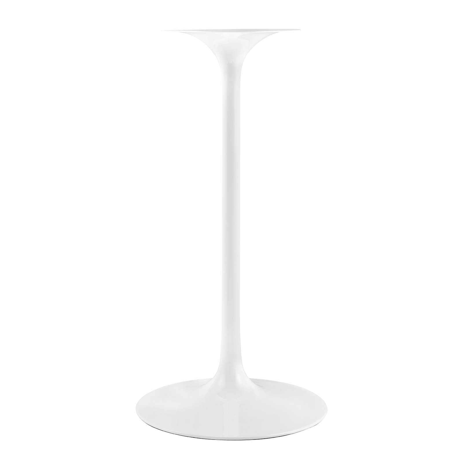 Modway Bar Tables - Lippa 28" Square Wood Top Bar Table White