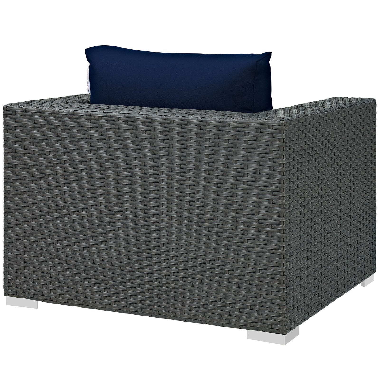 Modway Outdoor Chairs - Sojourn Outdoor Patio Sunbrella Armchair Canvas Navy