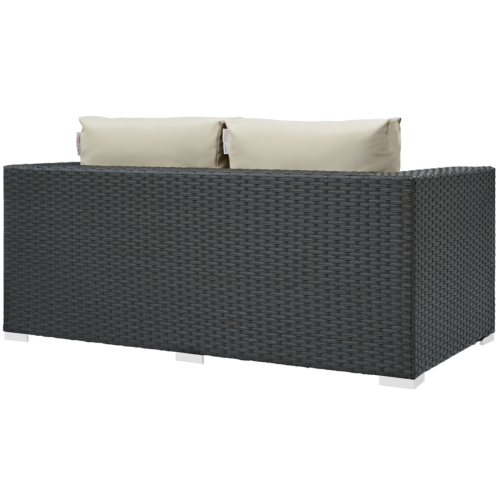 Modway Outdoor Sofas - Sojourn Outdoor Patio Sunbrella Loveseat Canvas Antique Beige