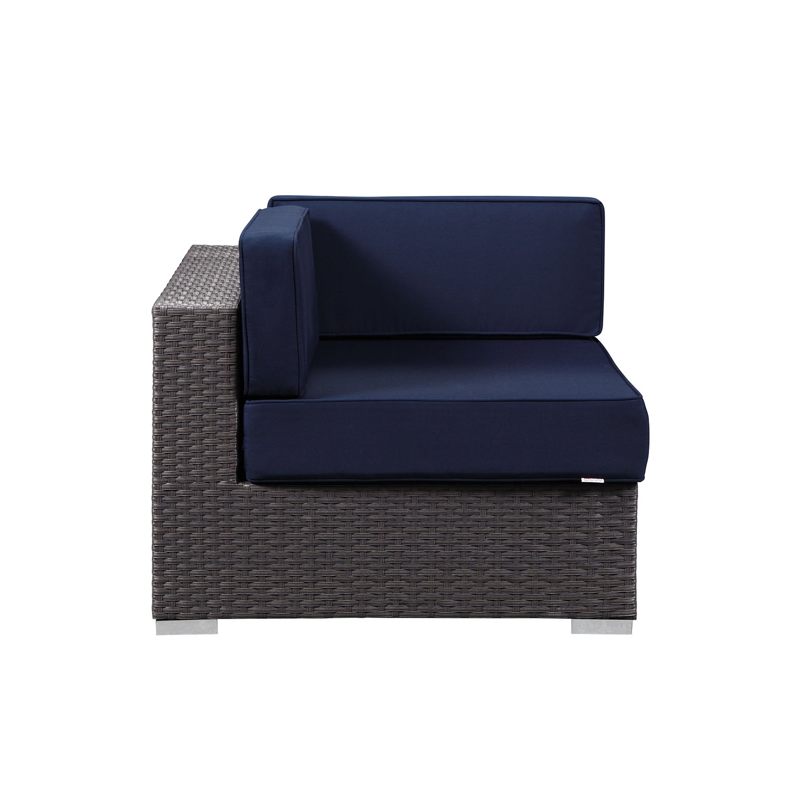 Modway Outdoor Chairs - Sojourn Outdoor Corner Sofa Canvas Navy