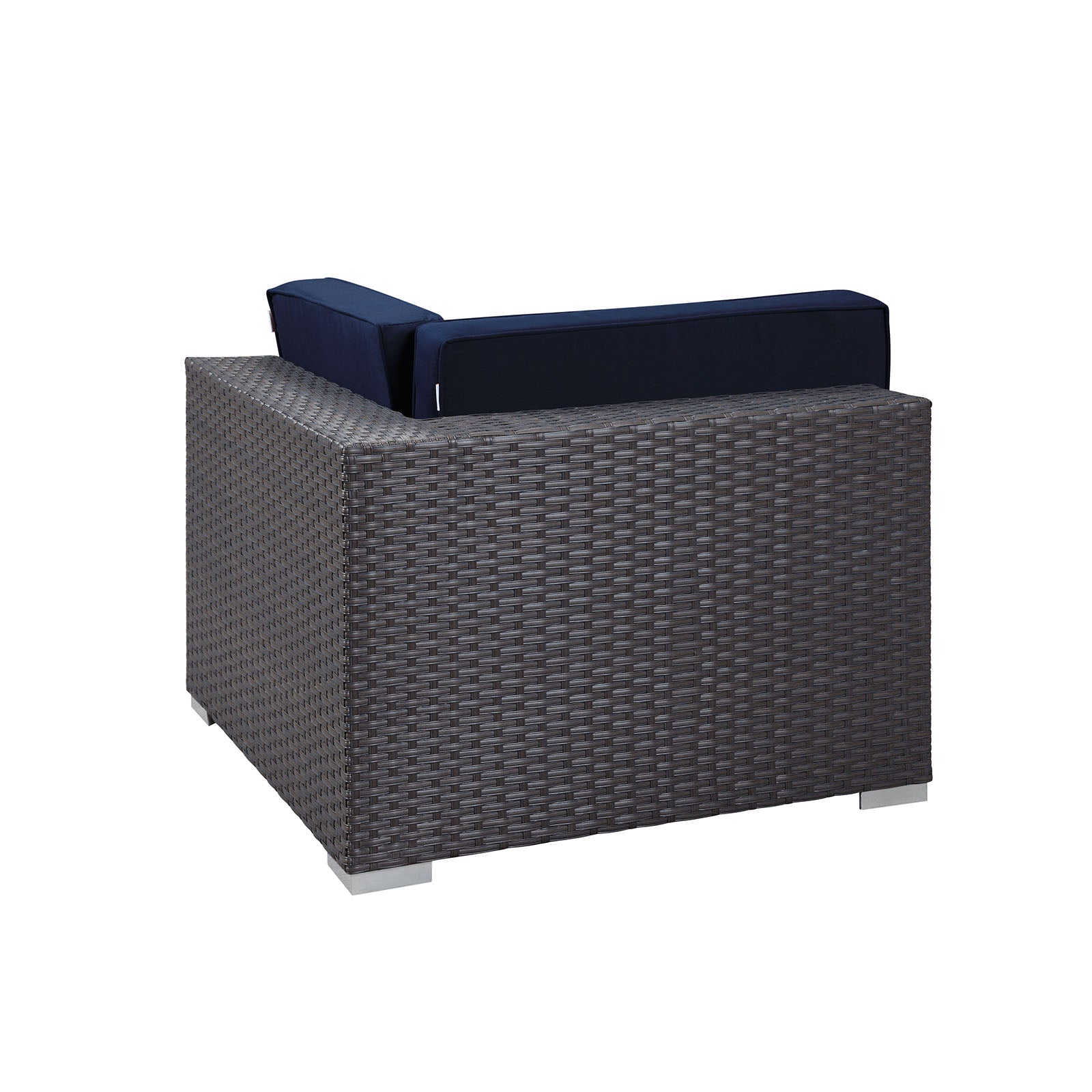 Modway Outdoor Chairs - Sojourn Outdoor Corner Sofa Canvas Navy