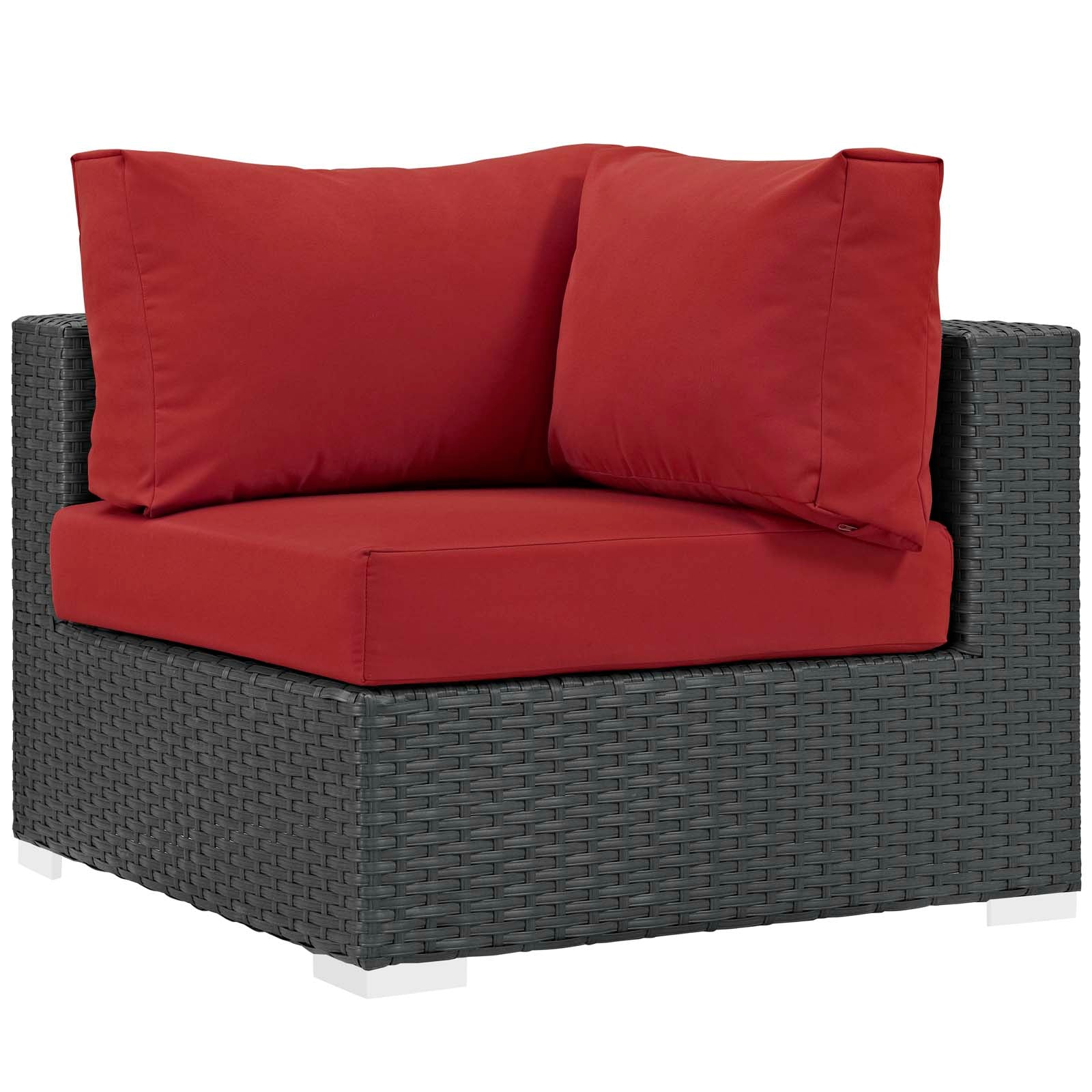 Sojourn Outdoor Patio Sunbrella Corner Canvas Red