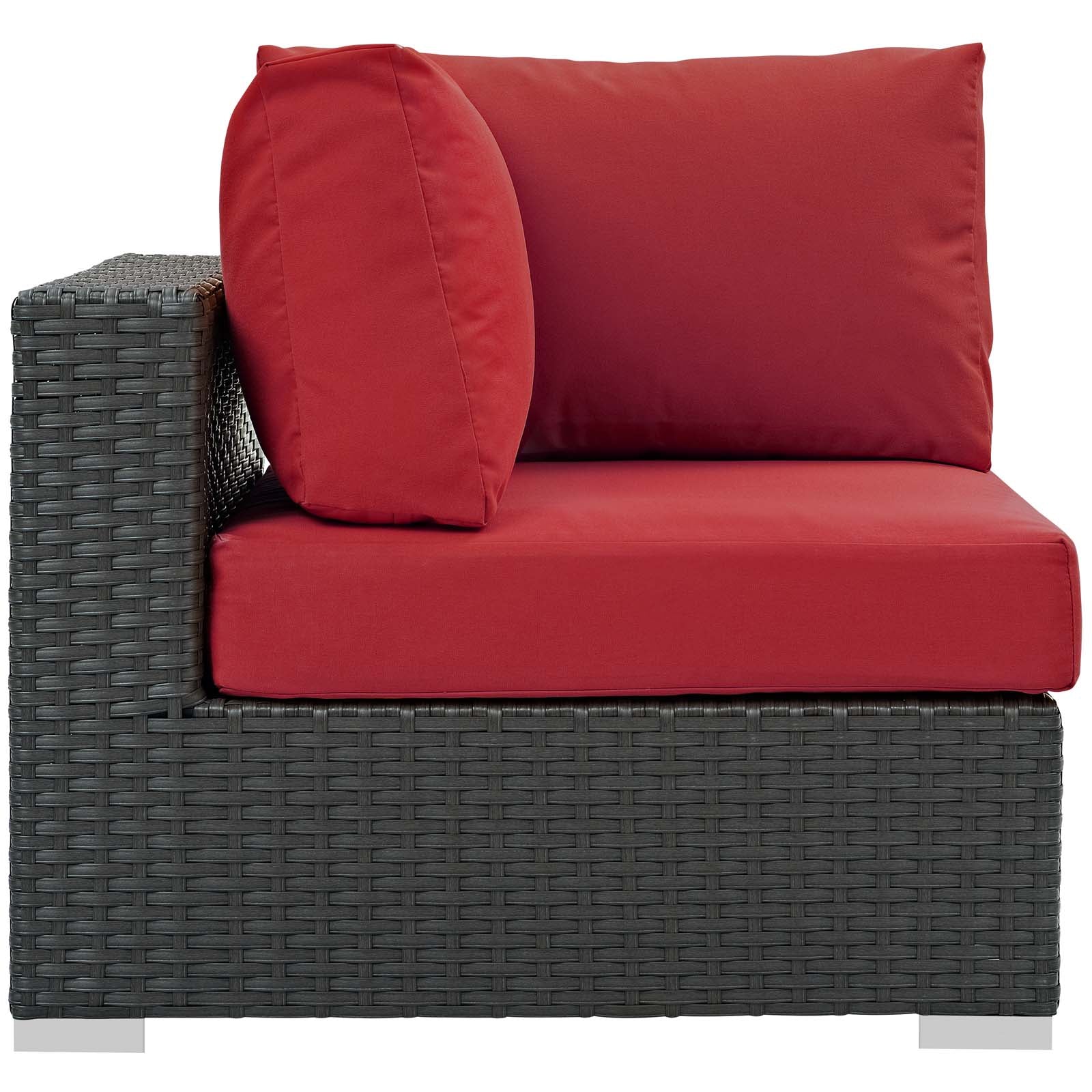 Sojourn Outdoor Patio Sunbrella Corner Canvas Red