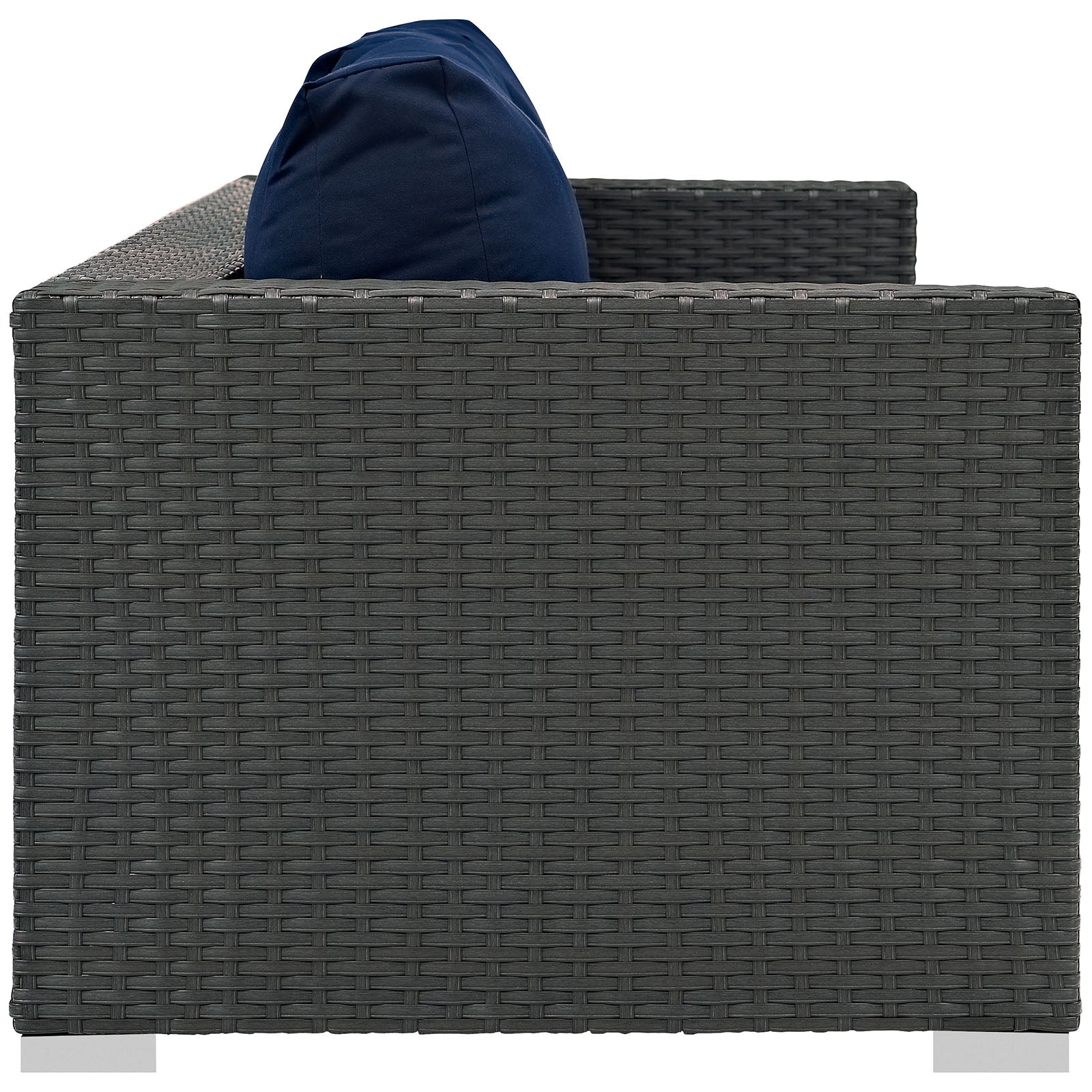 Modway Outdoor Sofas - Sojourn Outdoor Patio Sunbrella Sofa Canvas Navy