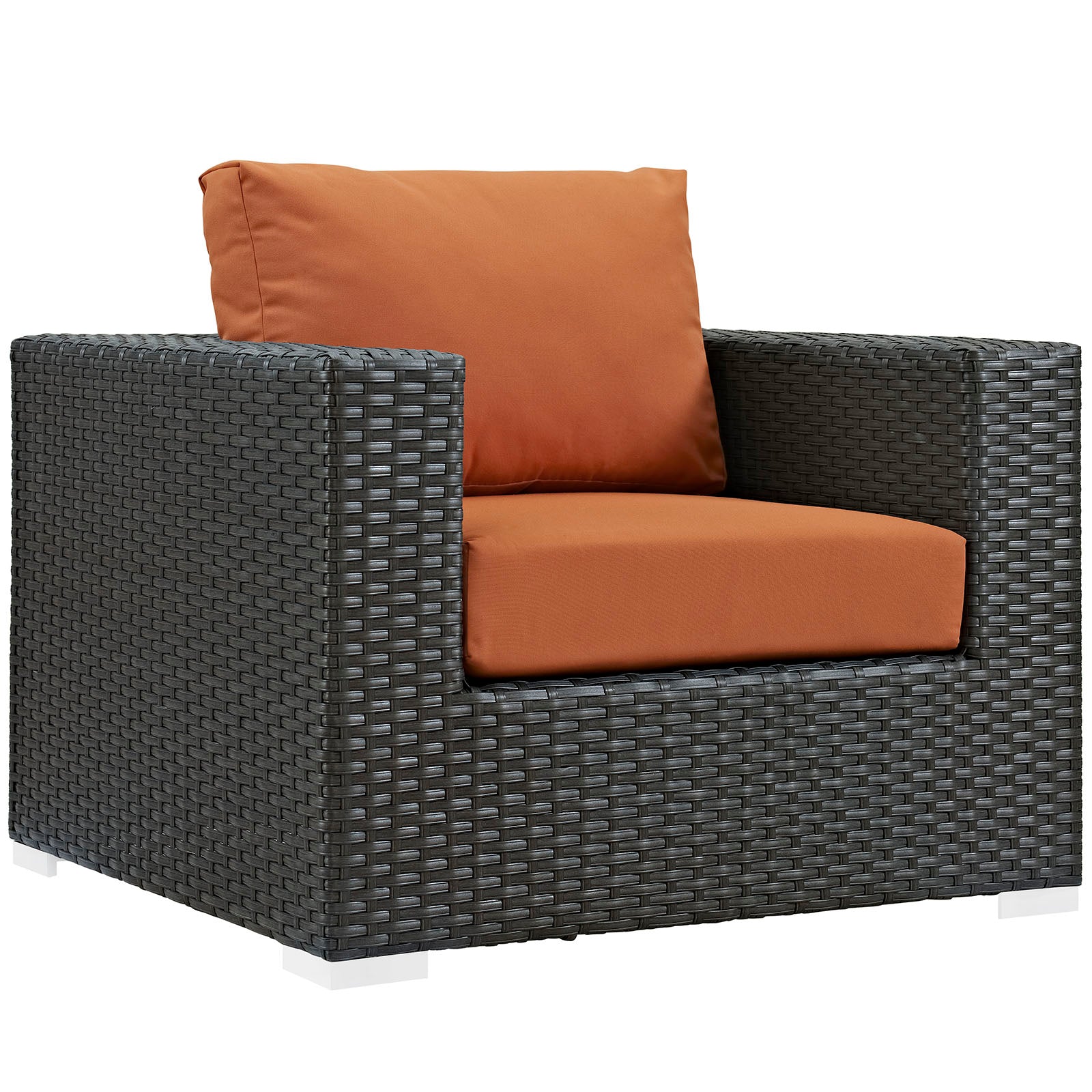 Modway Outdoor Conversation Sets - Sojourn 8 Piece Outdoor Patio Sunbrella Sectional Set Canvas Tuscan EEI-1880-CHC-TUS-SET