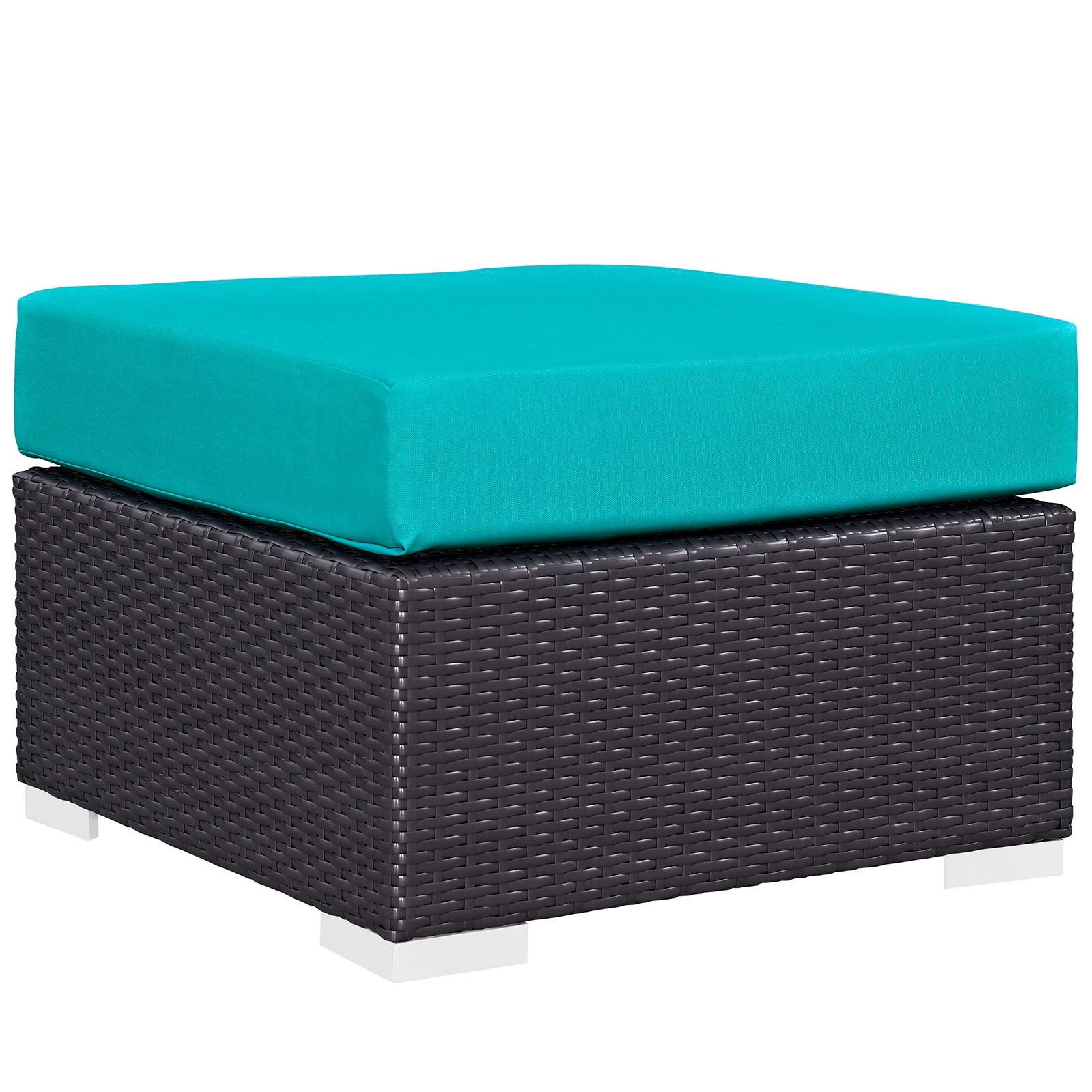 Modway Outdoor Stools & Benches - Convene Outdoor Patio Ottoman Turquoise