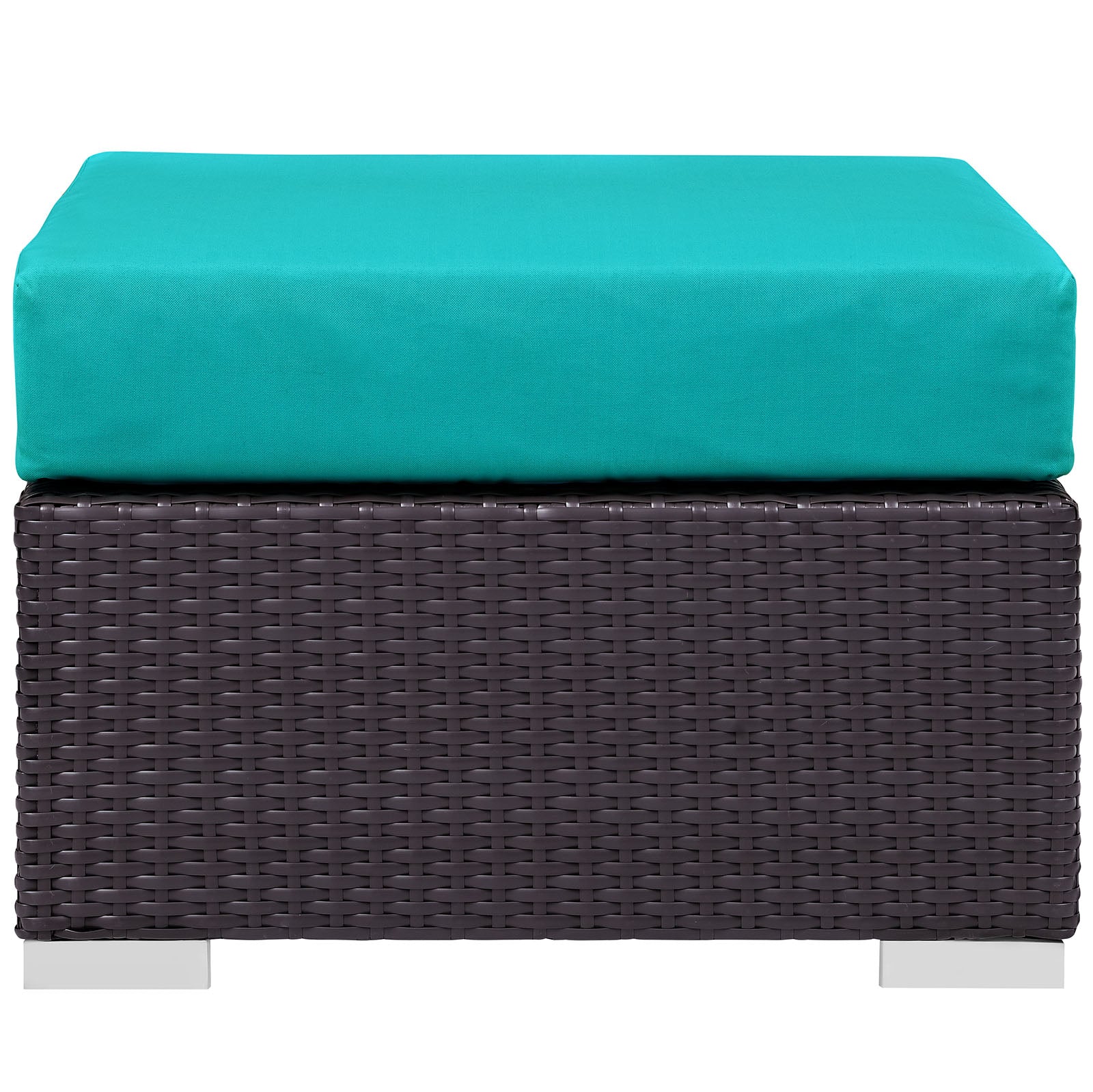 Modway Outdoor Stools & Benches - Convene Outdoor Patio Ottoman Turquoise
