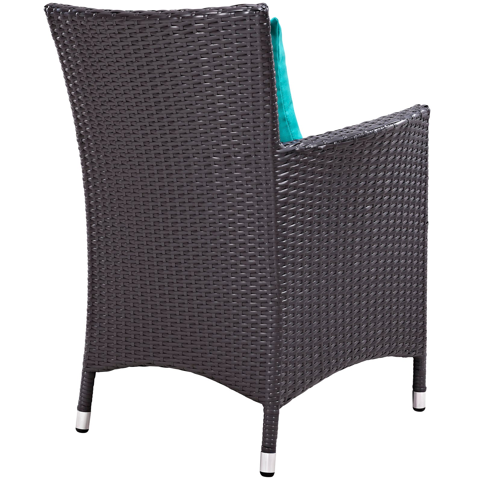 Modway Outdoor Dining Chairs - Convene Outdoor Dining Armchair Turquiose