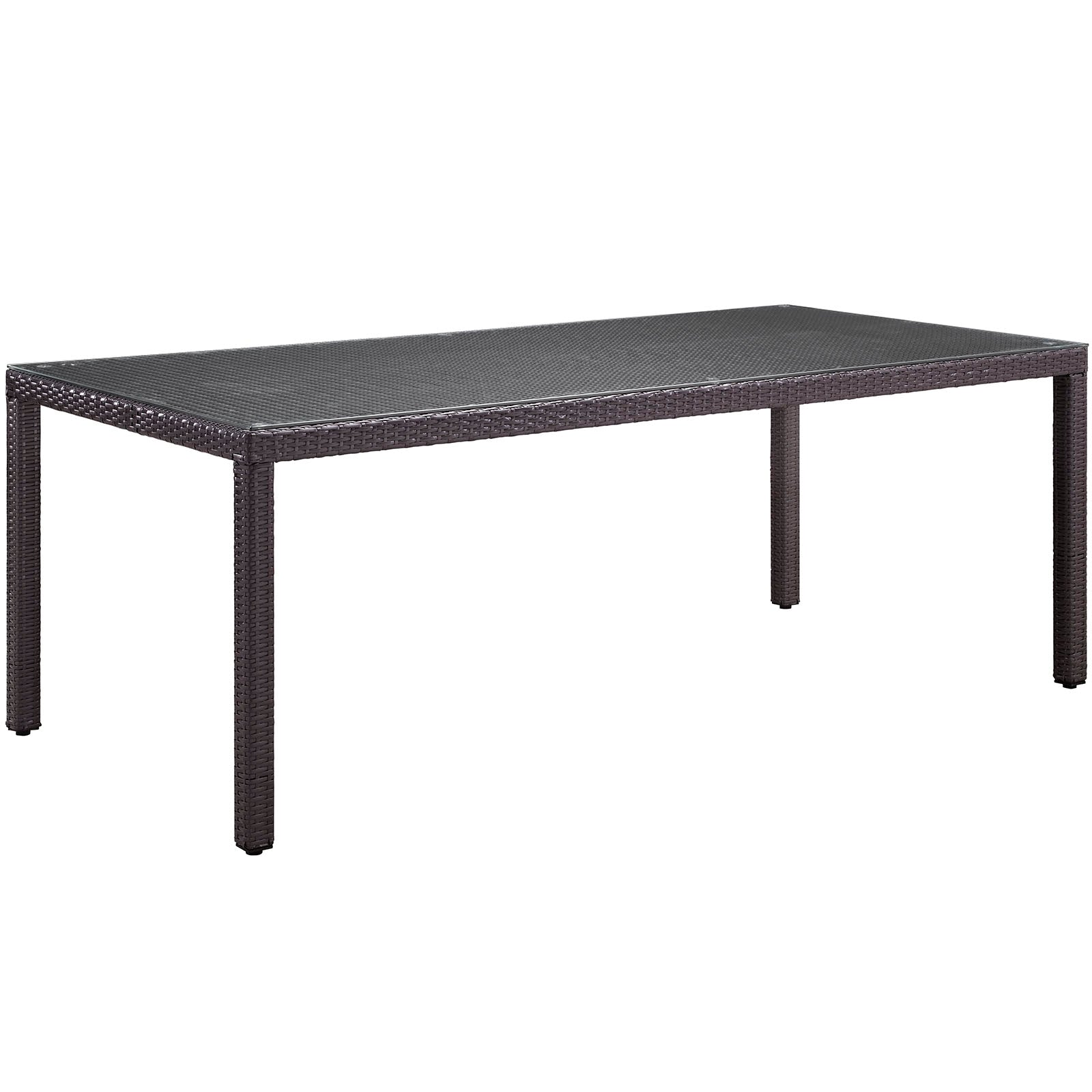 Modway Outdoor Dining Tables - Convene 82" Outdoor Dining Table Espresso