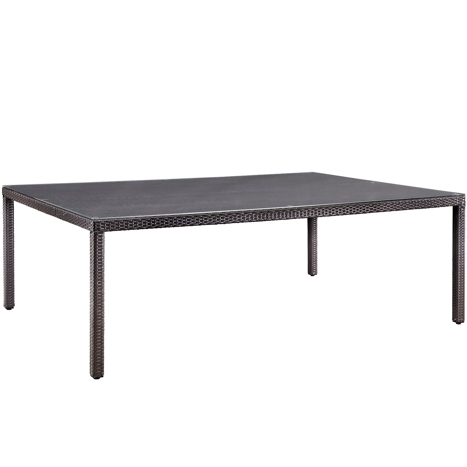 Modway Outdoor Dining Tables - Convene 90" Outdoor Dining Table Espresso