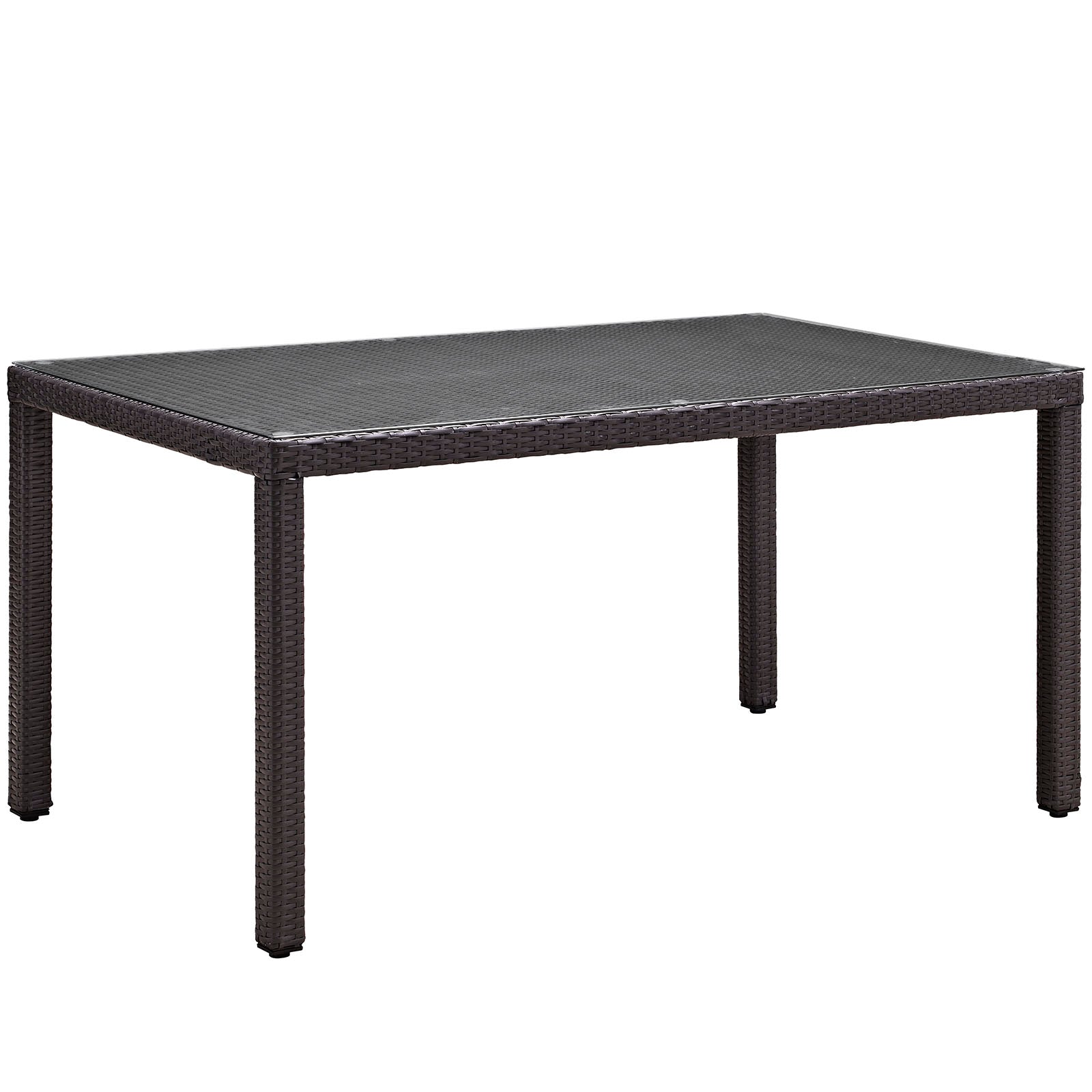 Modway Outdoor Dining Tables - Convene 59" Outdoor Dining Table Espresso