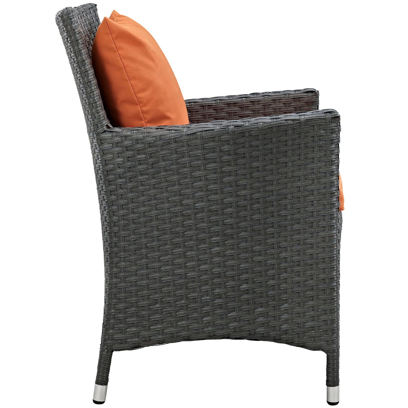 Modway Outdoor Dining Chairs - Sojourn Dining Outdoor Patio Sunbrella Armchair Canvas Tuscan