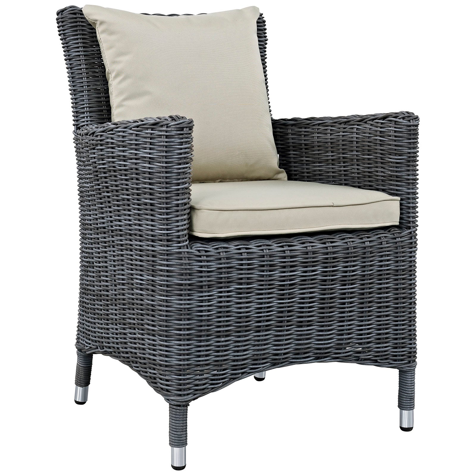 Summon Dining Outdoor Patio Sunbrella Armchair Antique Canvas Beige