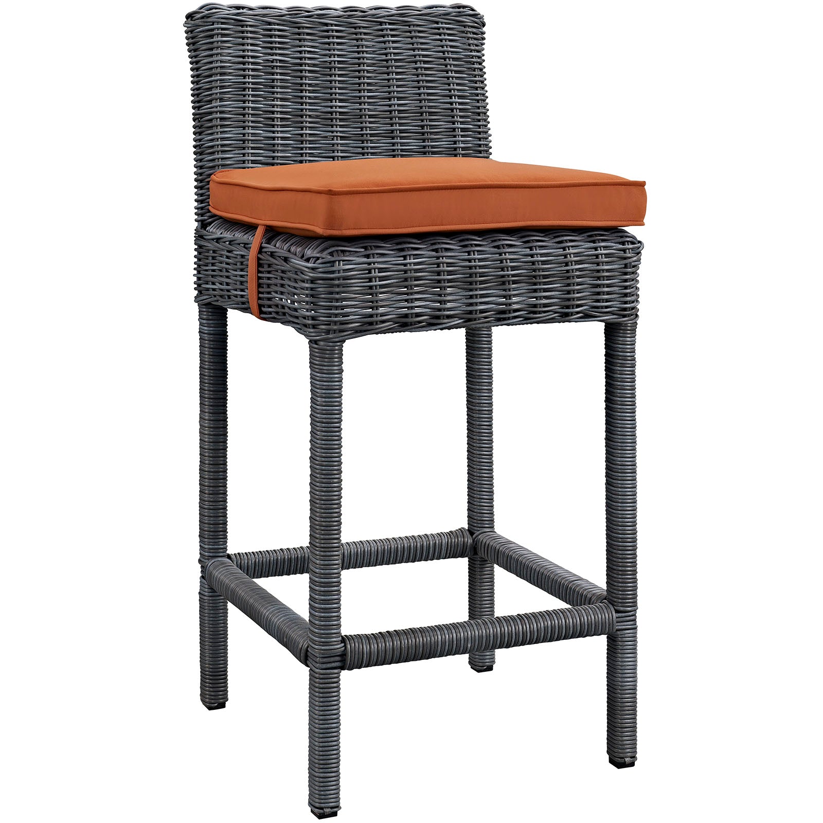 Modway Outdoor Barstools - Summon Outdoor Patio Sunbrella Bar Stool Canvas Tuscan