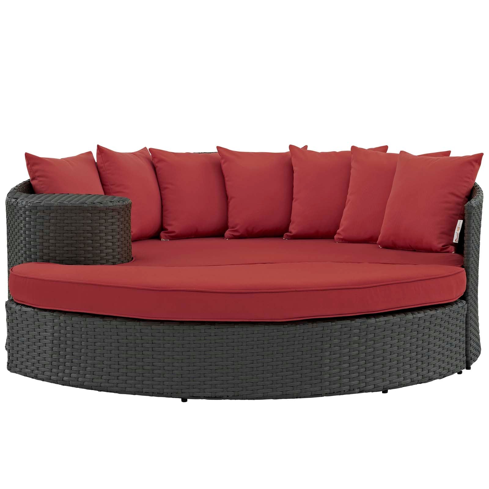 Sojourn Outdoor Patio Sunbrella Daybed Canvas Red 71"W
