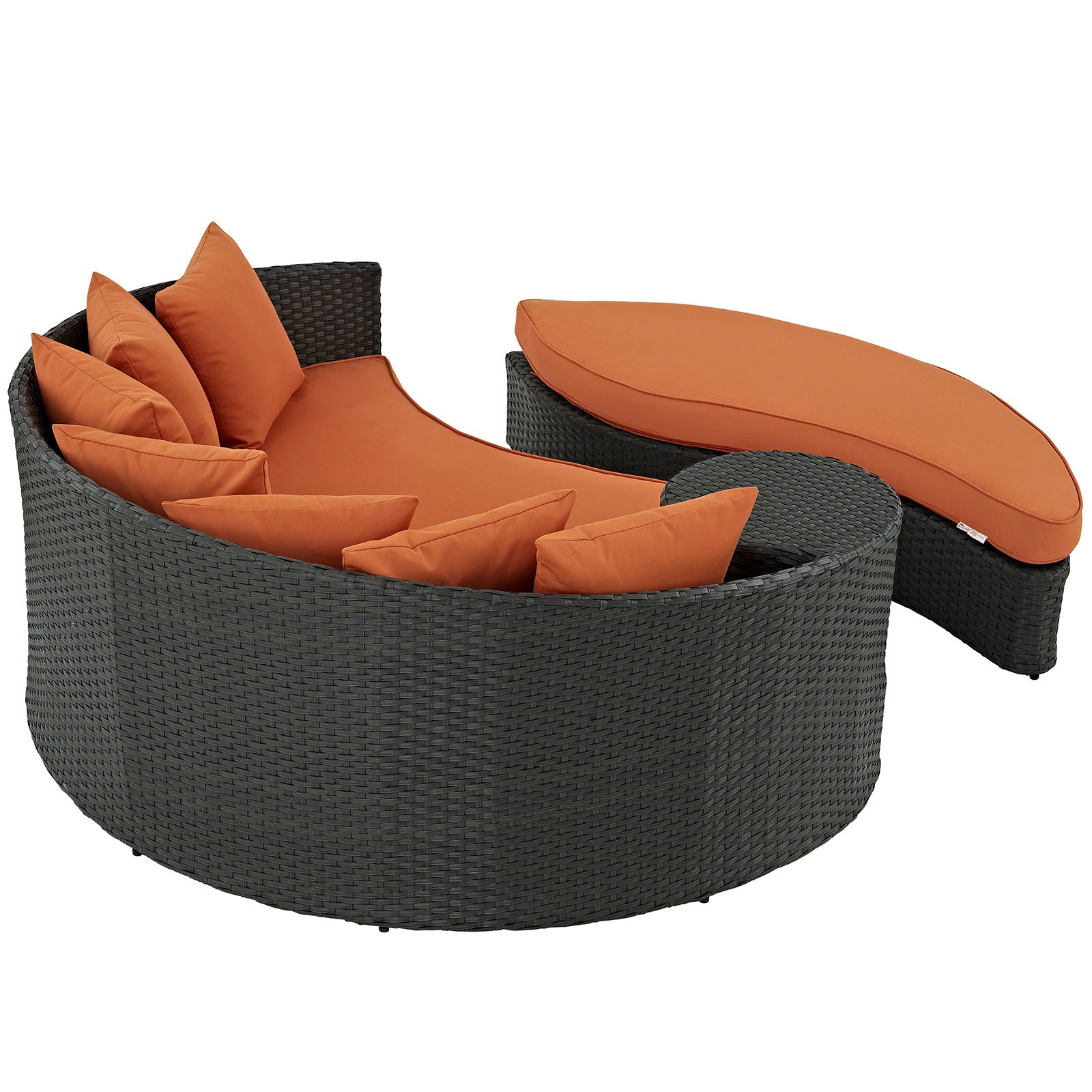 Modway Patio Daybeds - Sojourn Outdoor Patio Sunbrella Daybed Canvas Tuscan 71"W