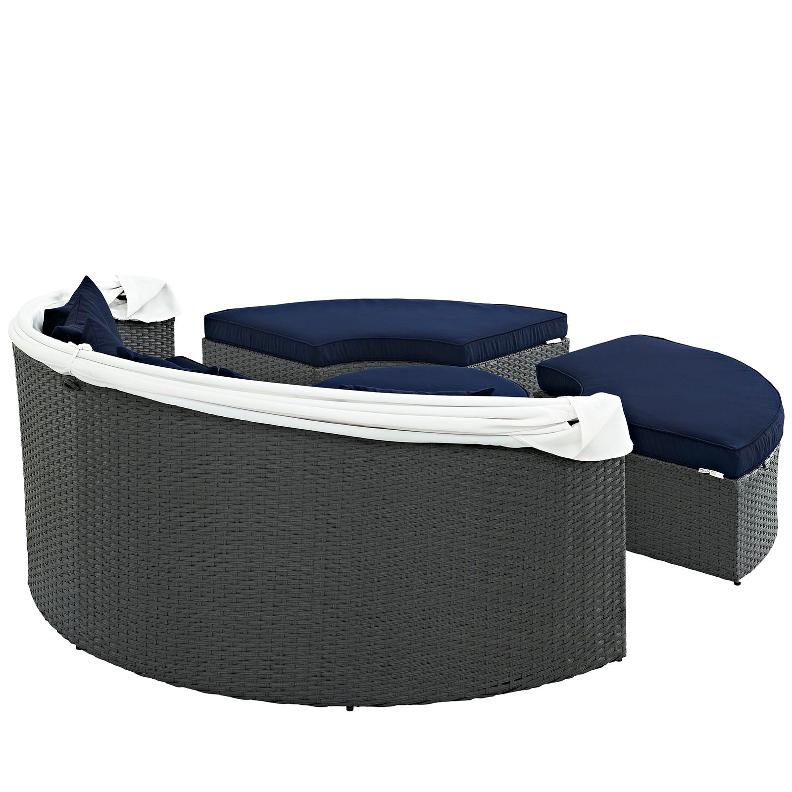 Modway Patio Daybeds - Sojourn Outdoor Patio Sunbrella Daybed Canvas Navy