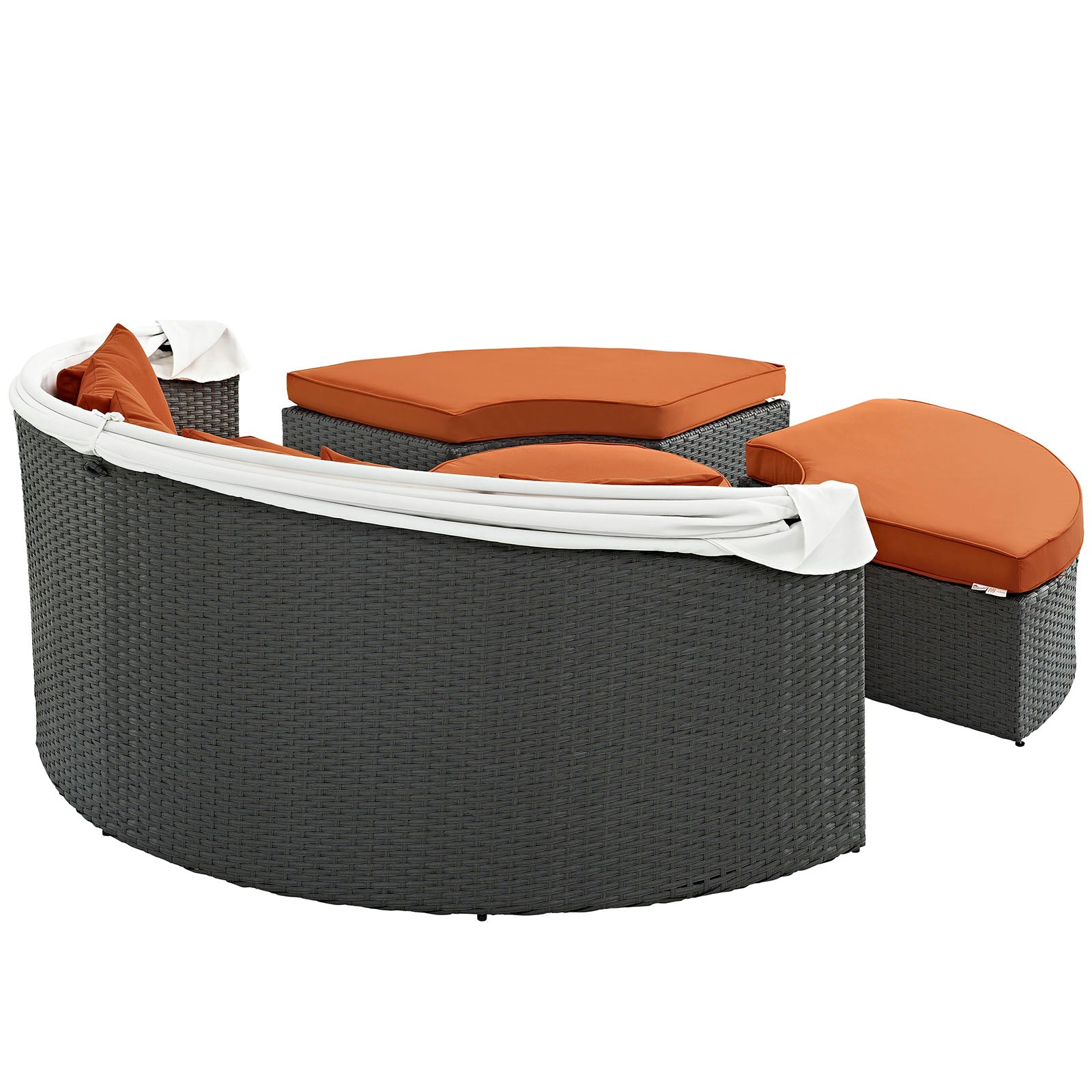 Modway Patio Daybeds - Sojourn Outdoor Patio Sunbrella Daybed Canvas Tuscan