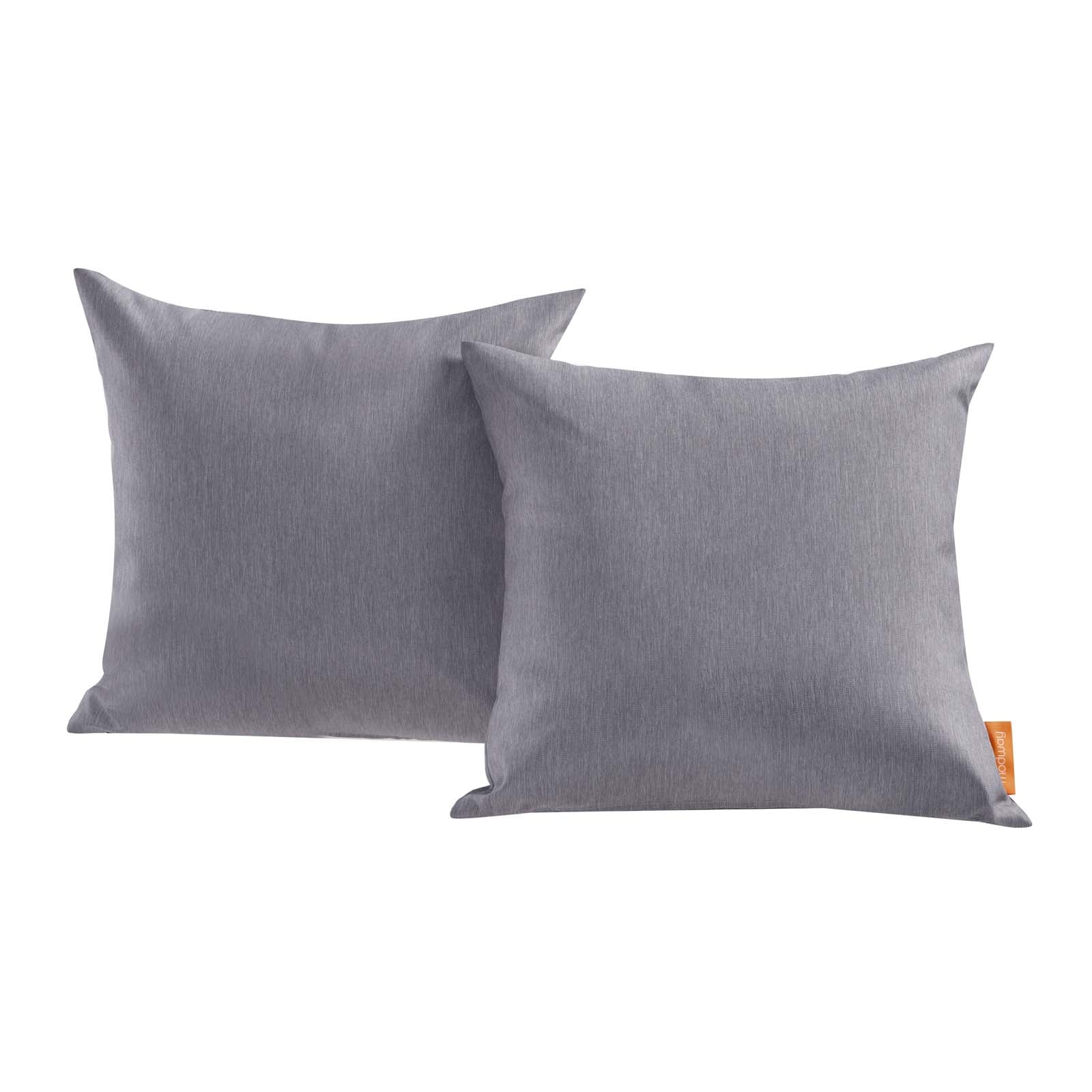 Modway Outdoor Pillows & Cushions - Convene Outdoor Patio Pillow Gray (Set of 2)