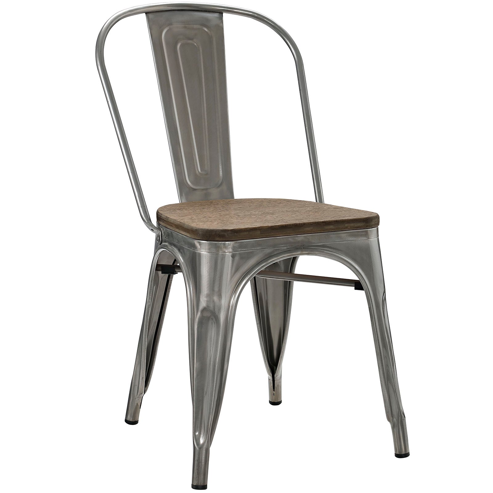 Modway Chairs - Promenade Bamboo Side Chair GunMetal