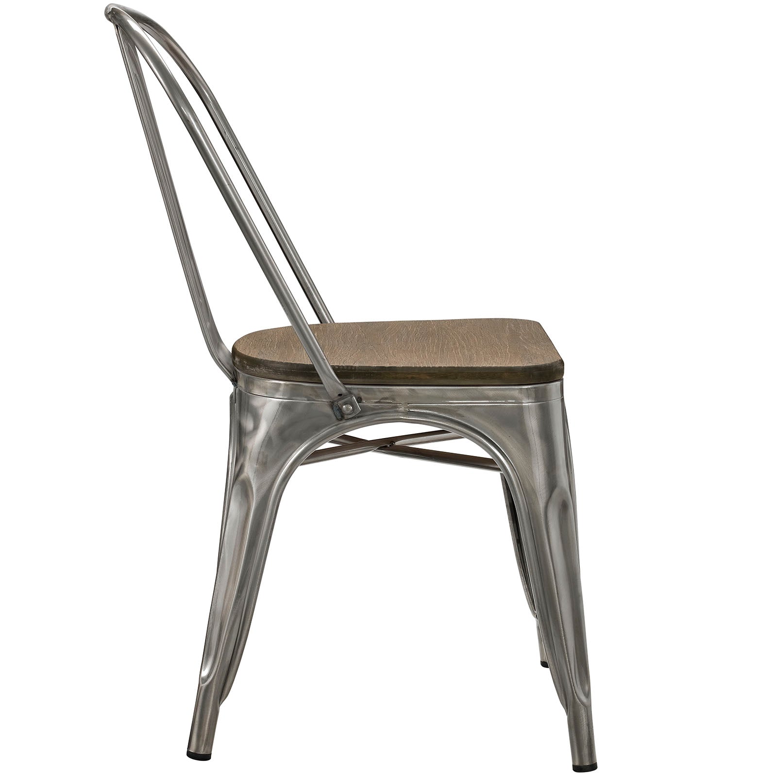 Modway Chairs - Promenade Bamboo Side Chair GunMetal