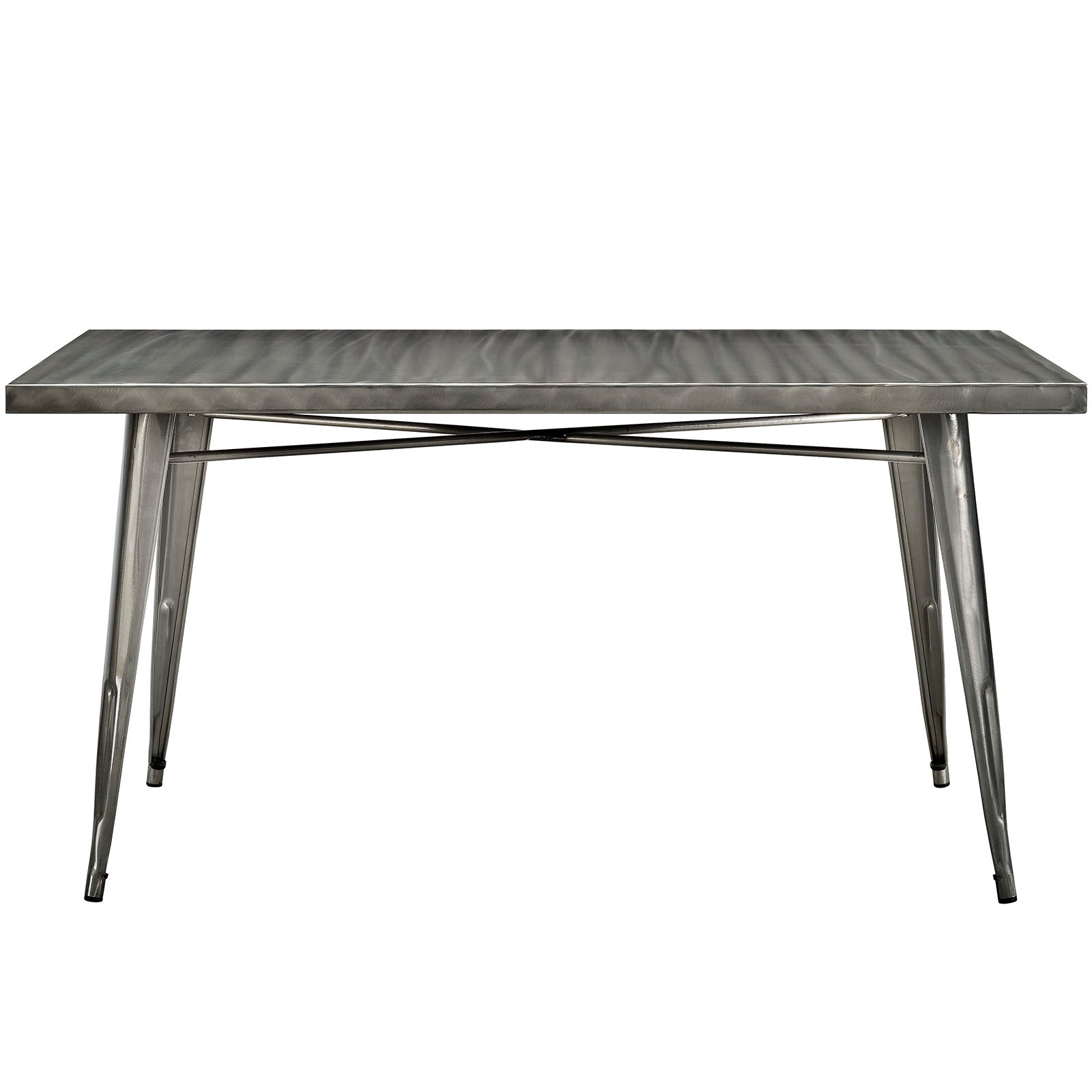 Modway Dining Tables - Alacrity Rectangle Metal Dining Table Gunmetal