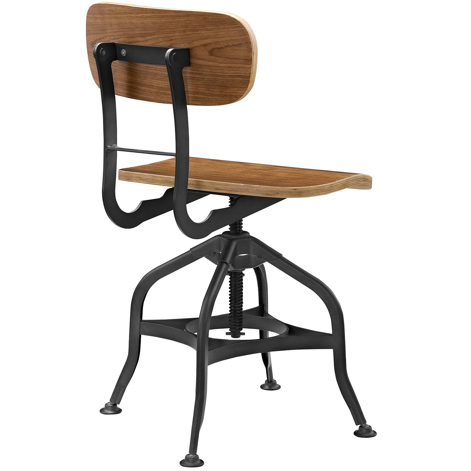 Modway Dining Chairs - Mark Wood Dining Stool Brown