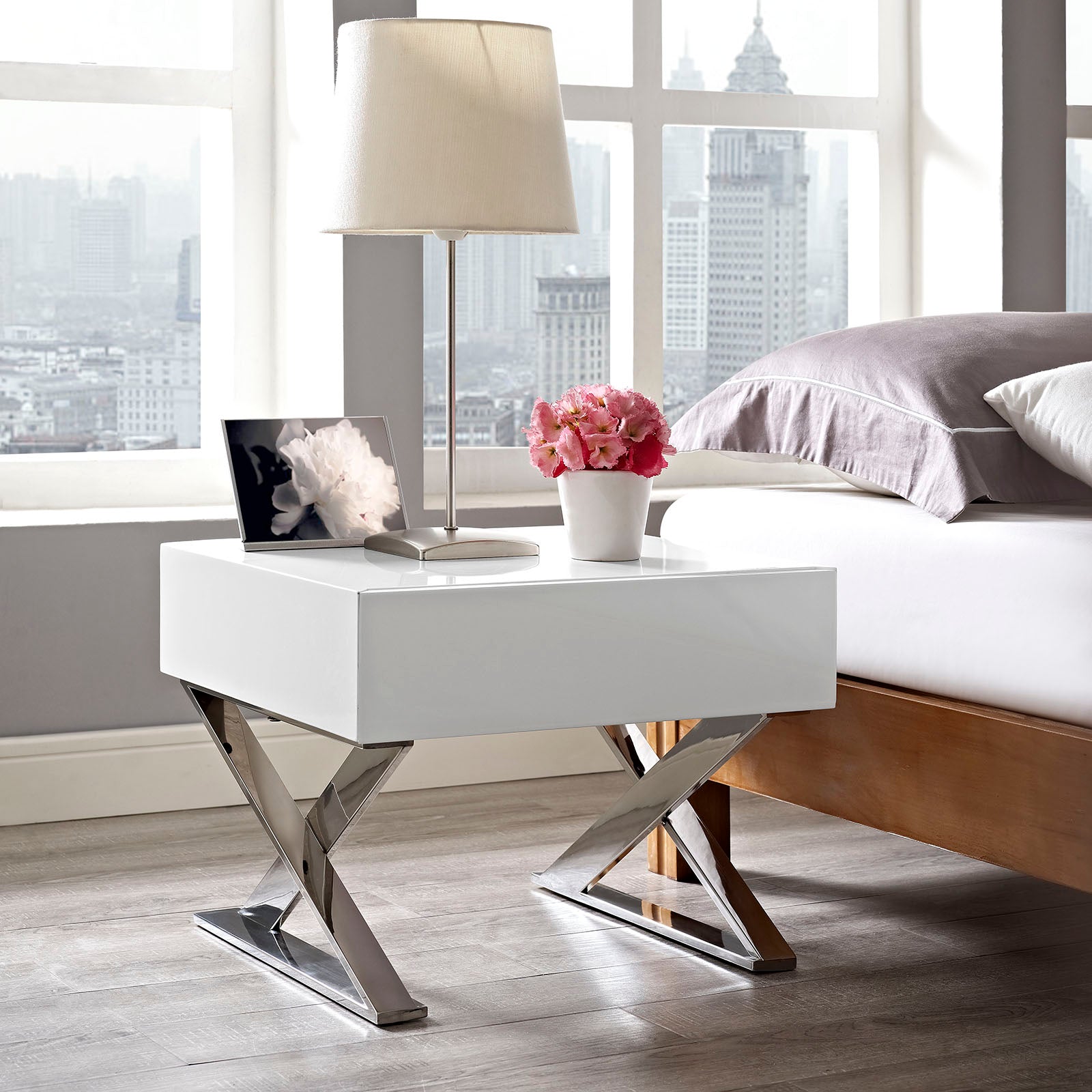 Modway Nightstands & Side Tables - Sector Nightstand White