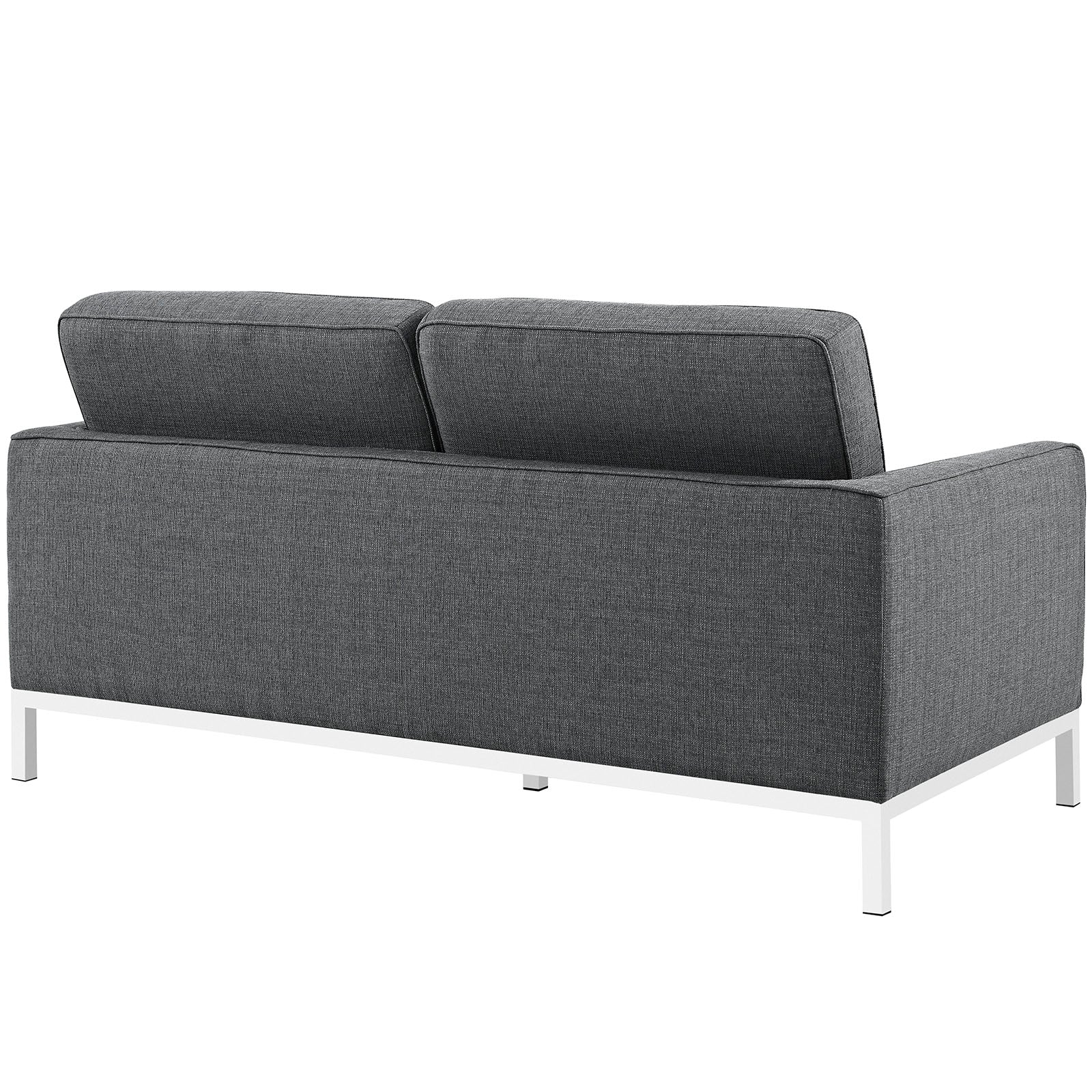 Modway Loveseats - Loft Fabric Loveseat Gray