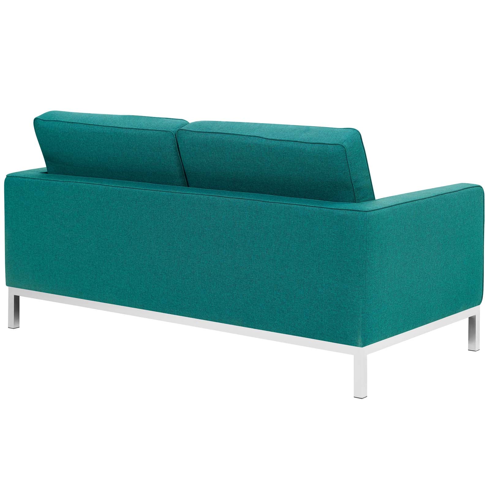 Modway Loveseats - Loft Fabric Loveseat Teal