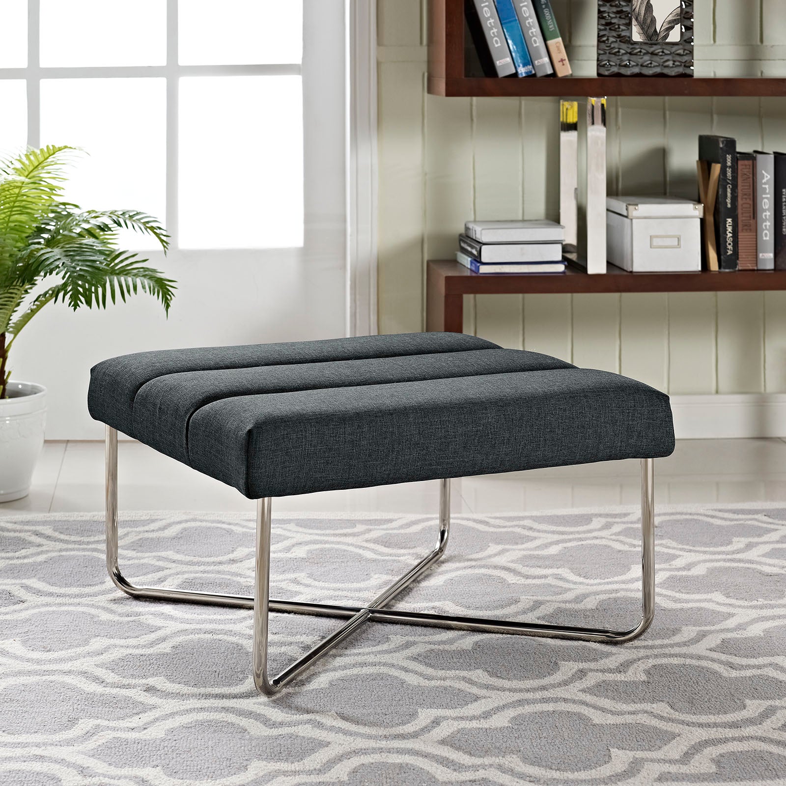 Modway Ottomans & Stools - Reach Ottoman Gray