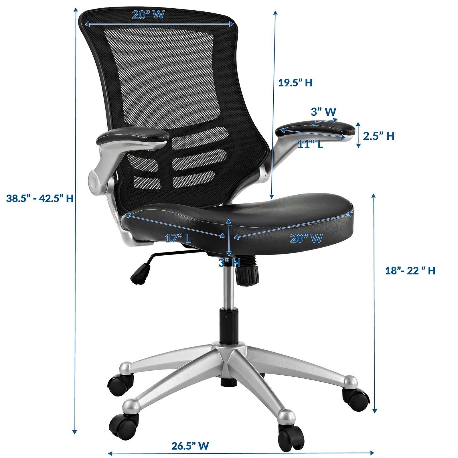 Modway Task Chairs - Attainment Office Chair Black