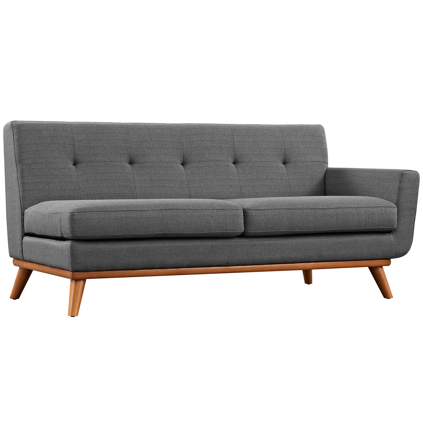 Modway Sectional Sofas - Engage L-Shaped Sectional Sofa Gray