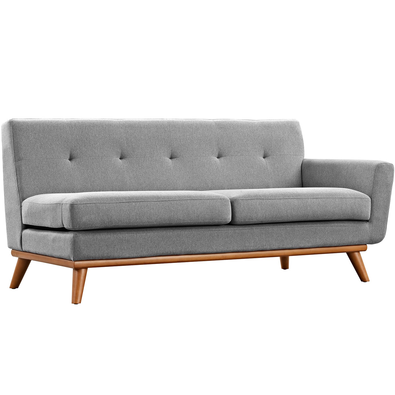 Modway Sectional Sofas - Engage L-Shaped Sectional Sofa Expectation Gray
