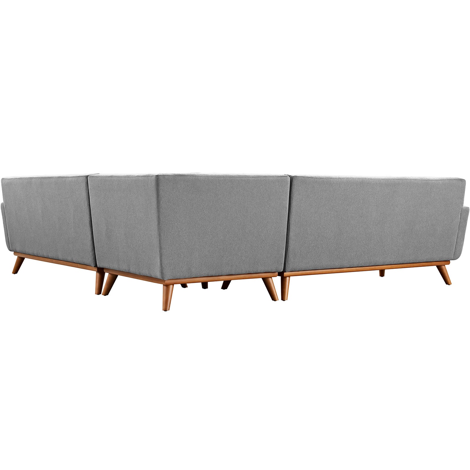 Modway Sectional Sofas - Engage L-Shaped Sectional Sofa Expectation Gray
