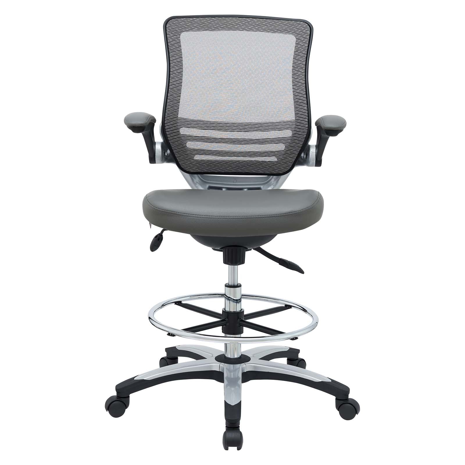 Modway Task Chairs - Edge Drafting Chair Gray