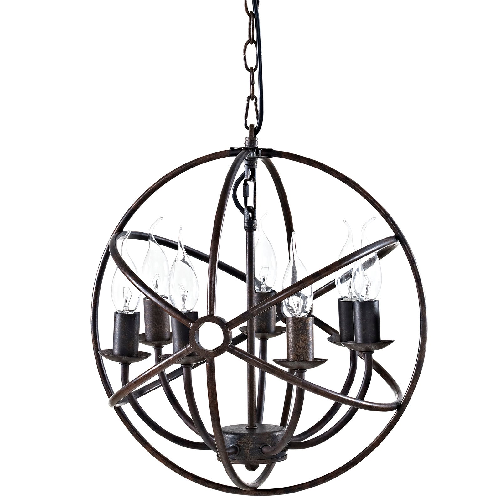Modway Ceiling Lights - Atom Chandelier Brown