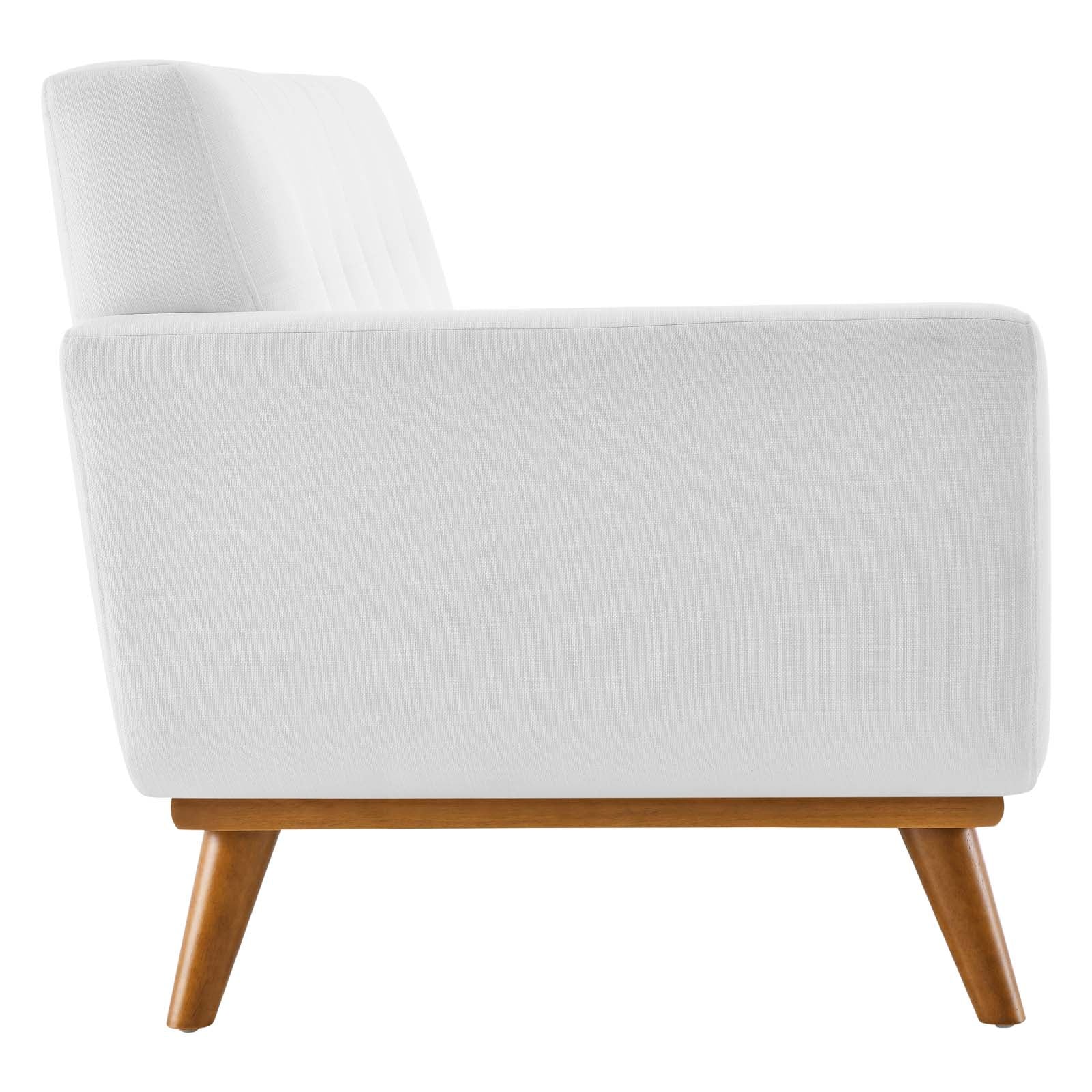 Modway Sectional Sofas - Engage Right-Facing Upholstered Fabric Sectional Sofa White