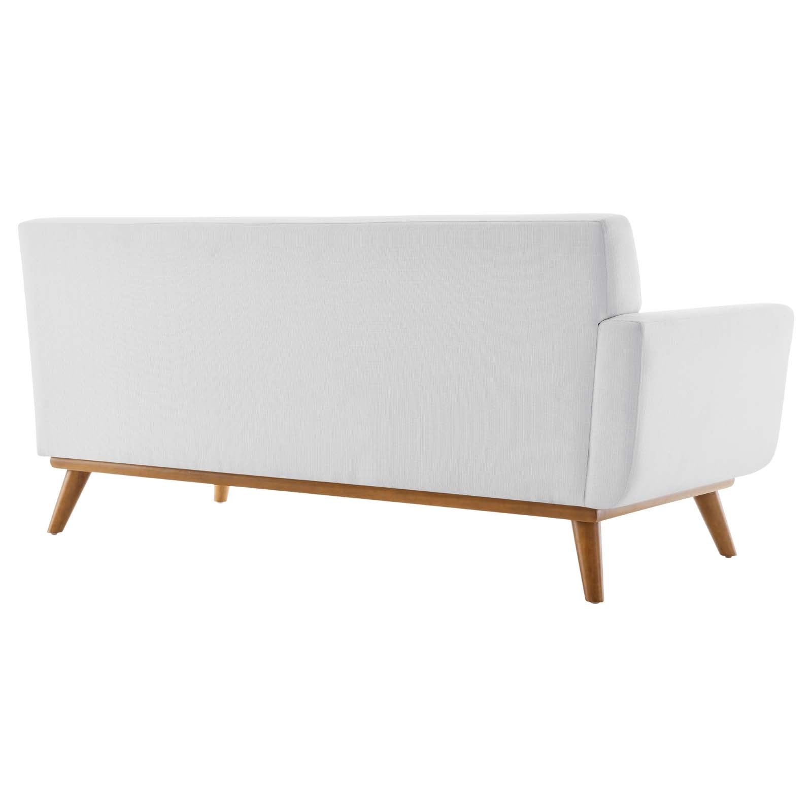Modway Sectional Sofas - Engage Right-Facing Upholstered Fabric Sectional Sofa White