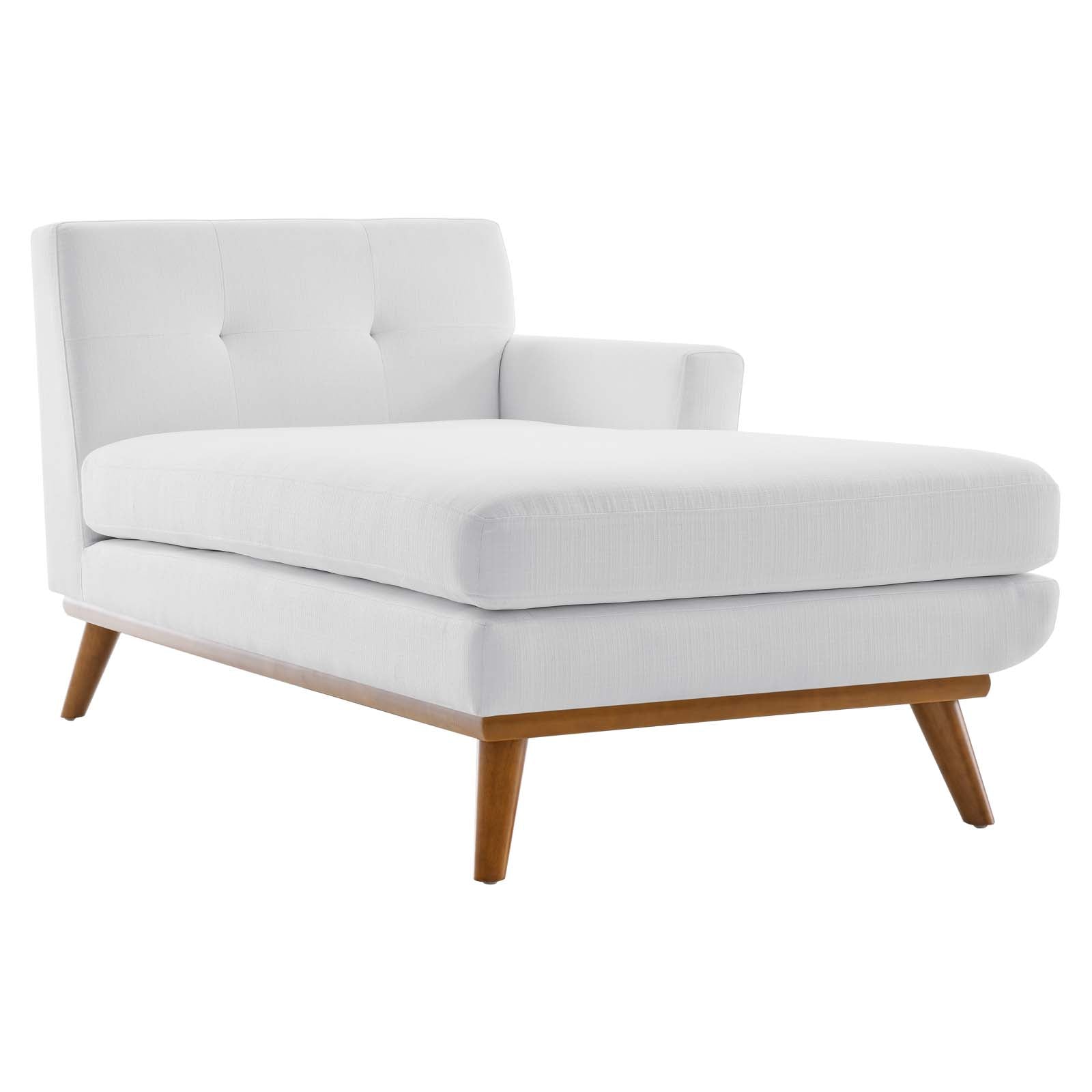 Modway Sectional Sofas - Engage Right-Facing Upholstered Fabric Sectional Sofa White