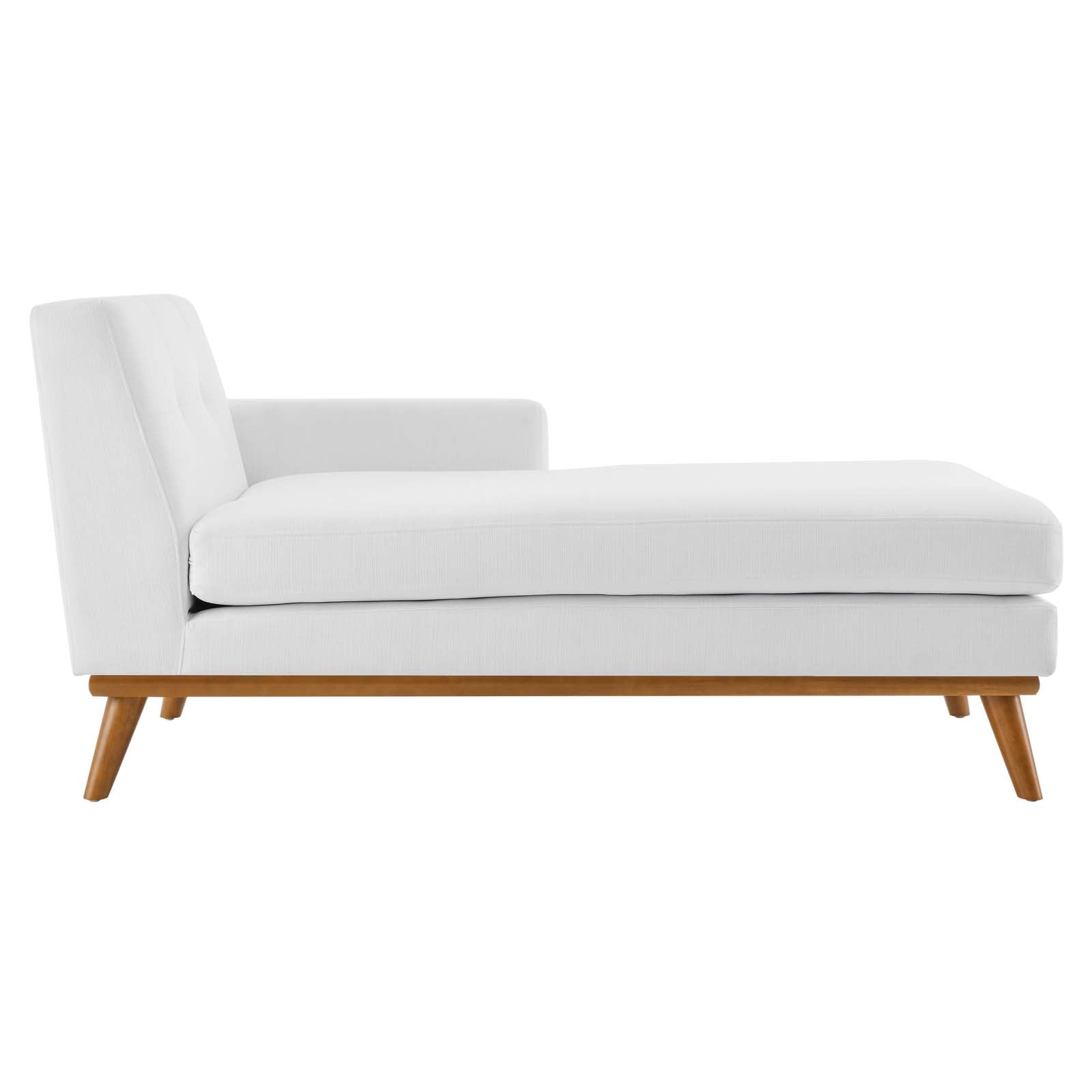 Modway Sectional Sofas - Engage Right-Facing Upholstered Fabric Sectional Sofa White