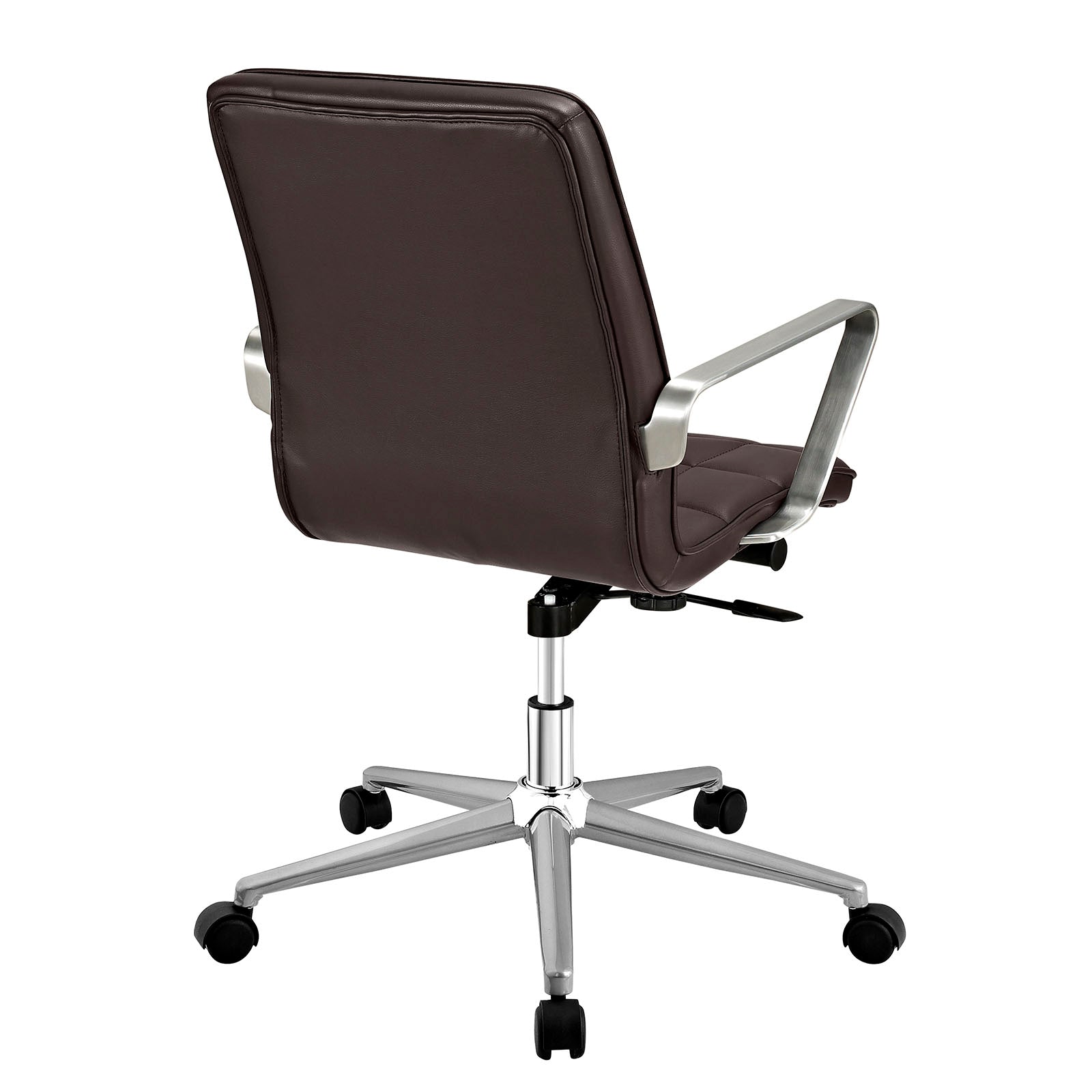 Modway Task Chairs - Tile Office Chair Brown