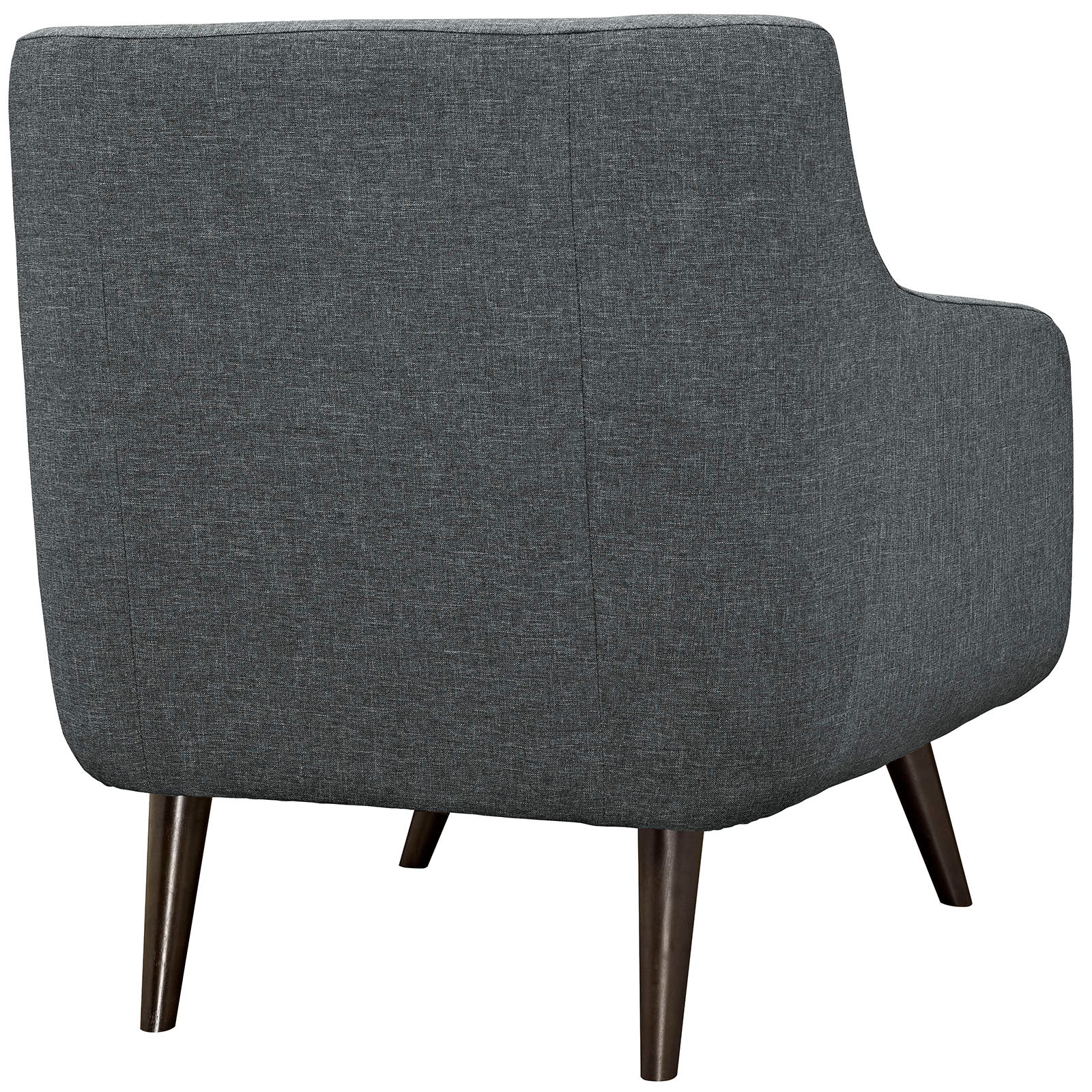 Modway Accent Chairs - Verve Upholstered Fabric Armchair Gray